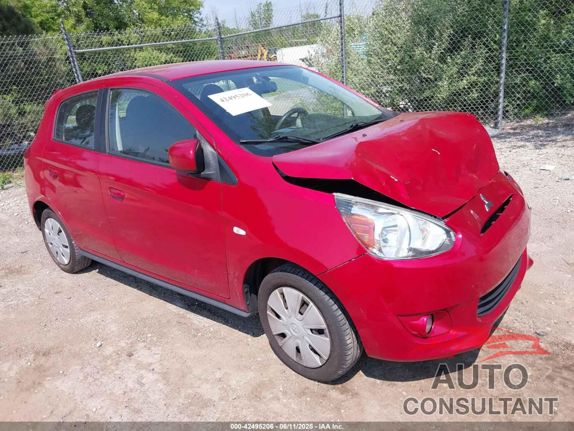 MITSUBISHI MIRAGE 2015 - ML32A3HJ7FH047818