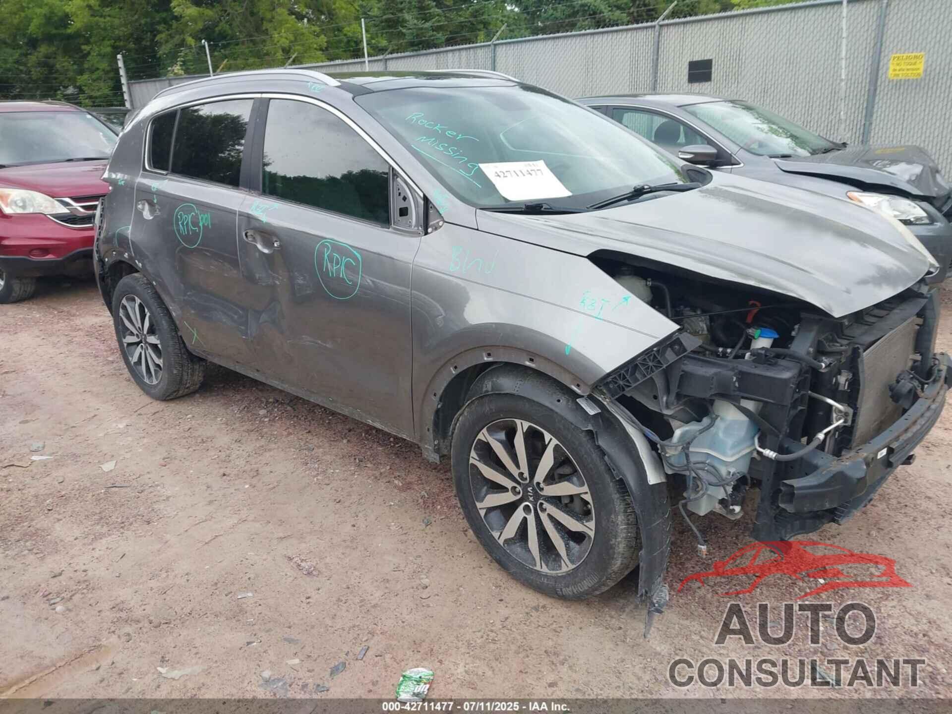 KIA SPORTAGE 2017 - KNDPN3AC7H7162477