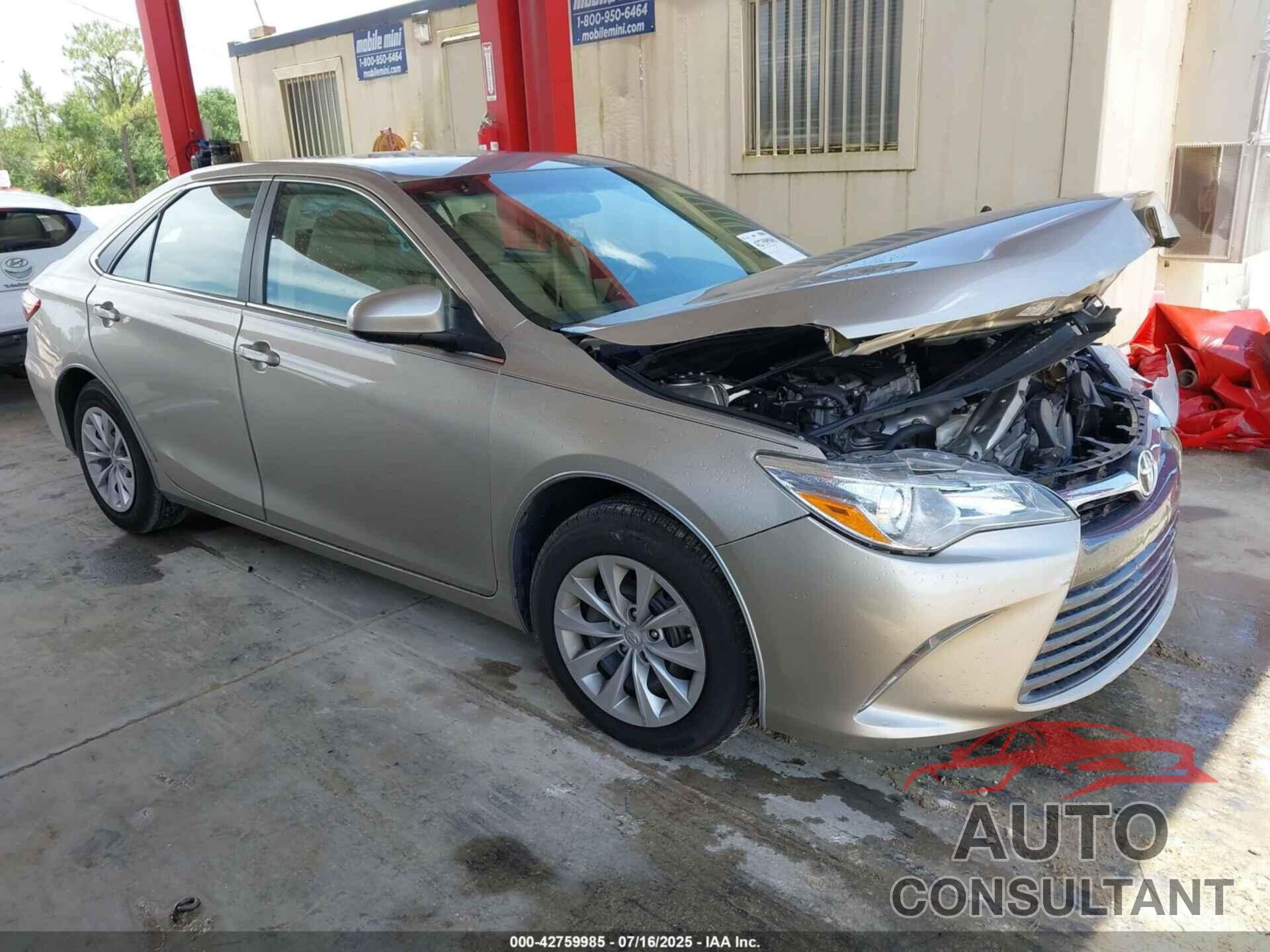 TOYOTA CAMRY 2015 - 4T4BF1FK0FR480470