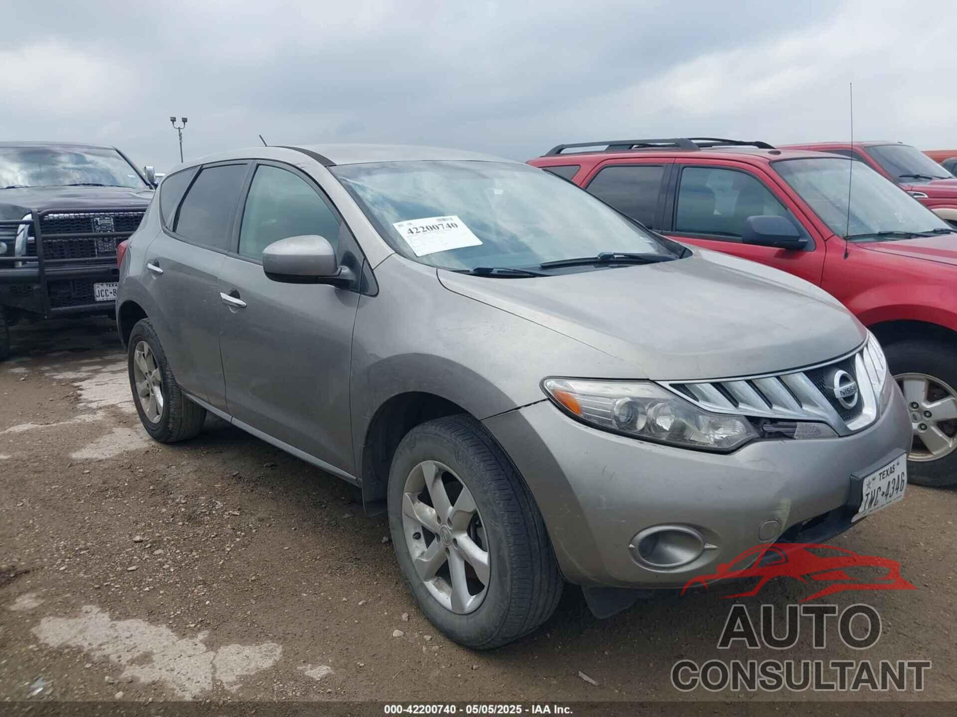 NISSAN MURANO 2010 - JN8AZ1MU4AW015908