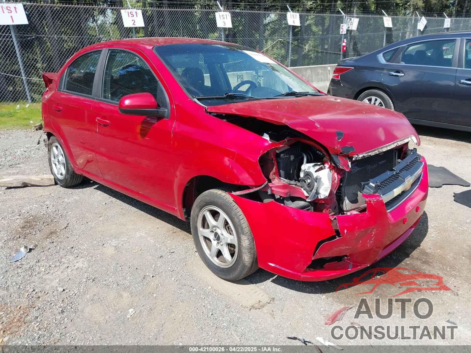 CHEVROLET AVEO 2010 - KL1TD5DE2AB066437