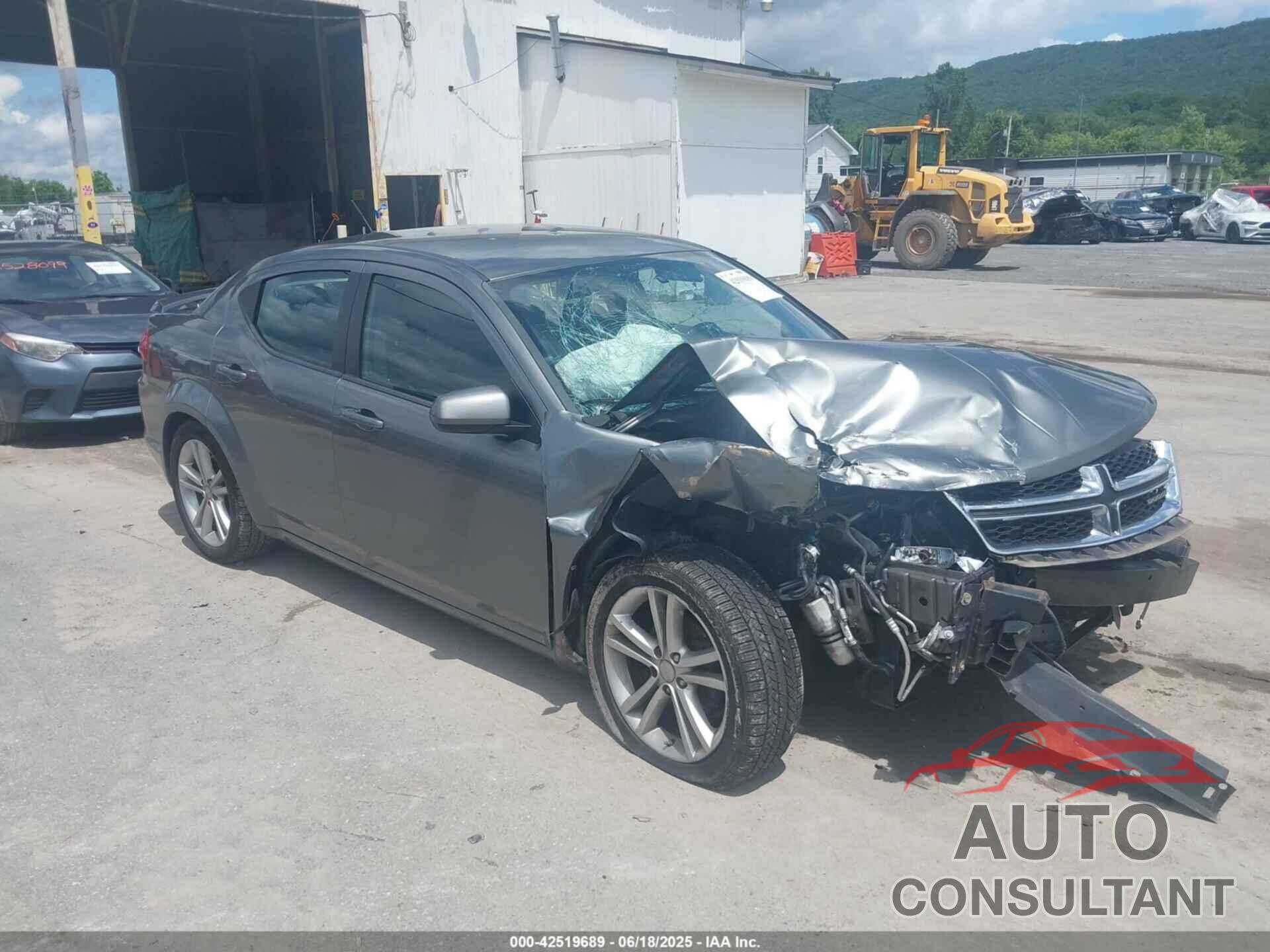 DODGE AVENGER 2012 - 1C3CDZEG2CN123273