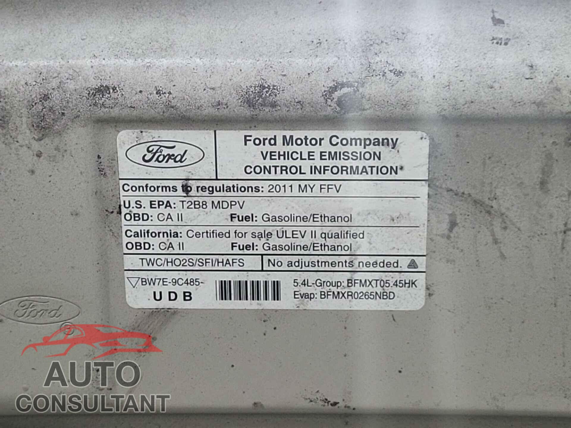 FORD ECONOLINE 2011 - 1FTNE2EL2BDB34977