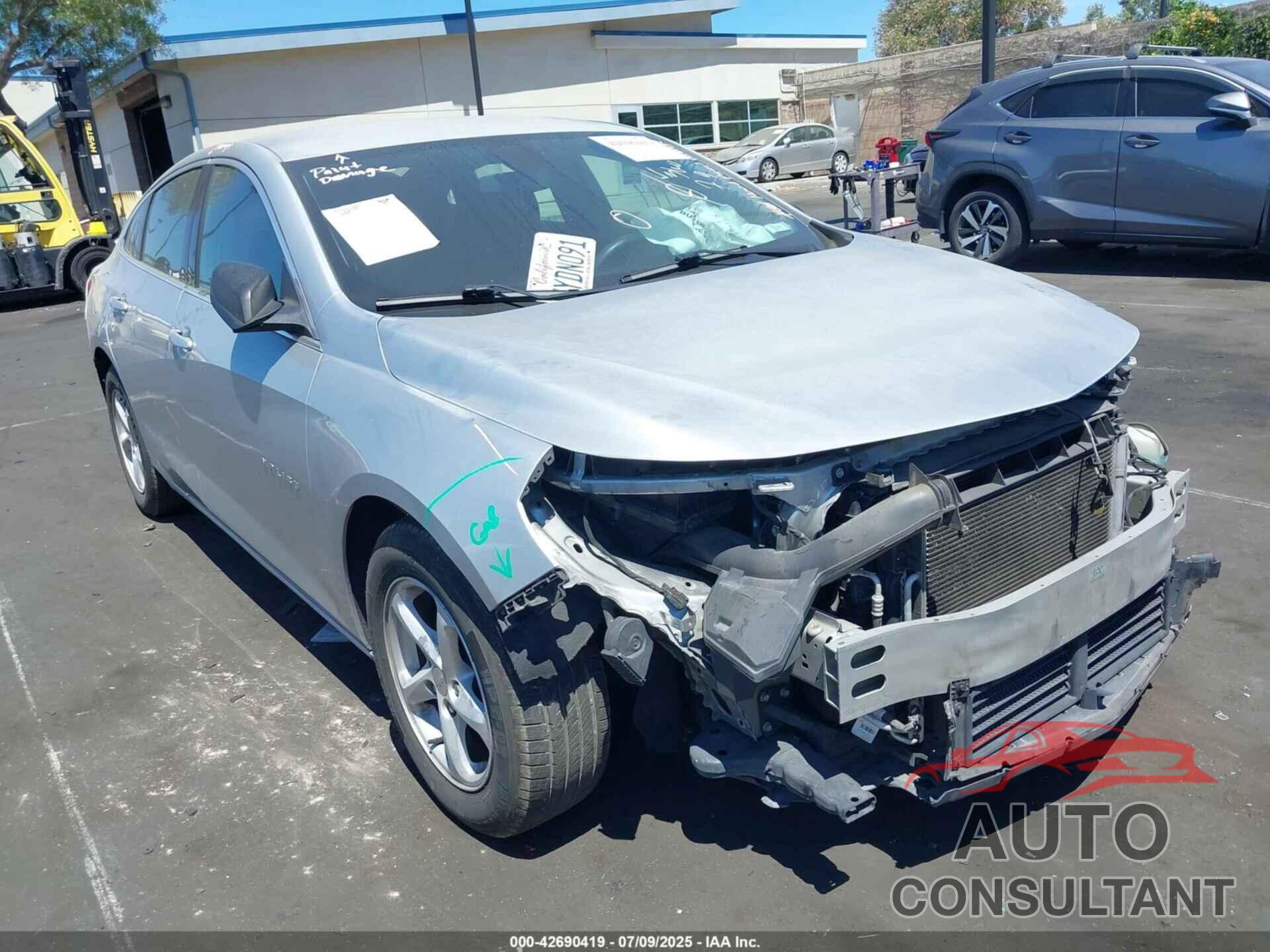 CHEVROLET MALIBU 2017 - 1G1ZB5ST6HF166093