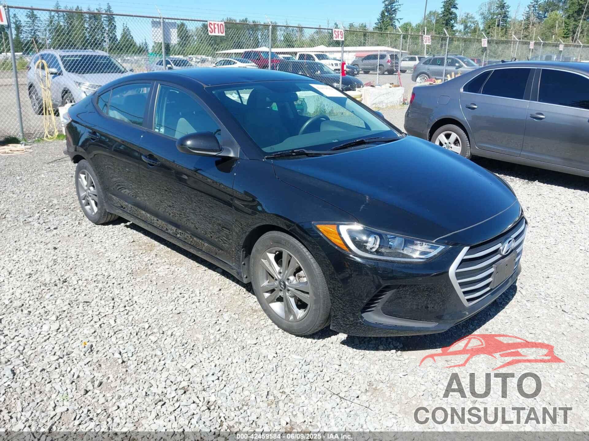HYUNDAI ELANTRA 2017 - KMHD84LF2HU415581