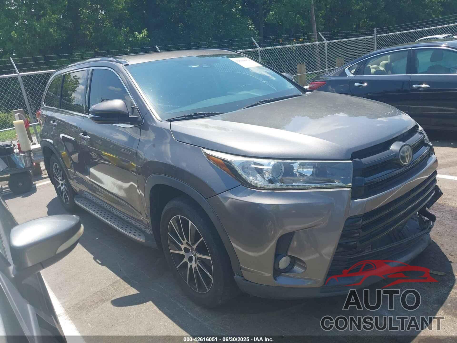 TOYOTA HIGHLANDER 2017 - 5TDKZRFHXHS200344