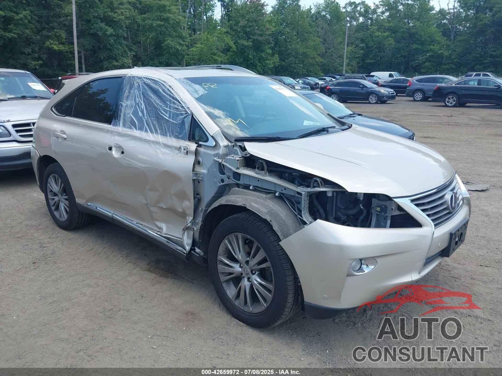 LEXUS RX 450H 2013 - JTJBC1BA7D2438792
