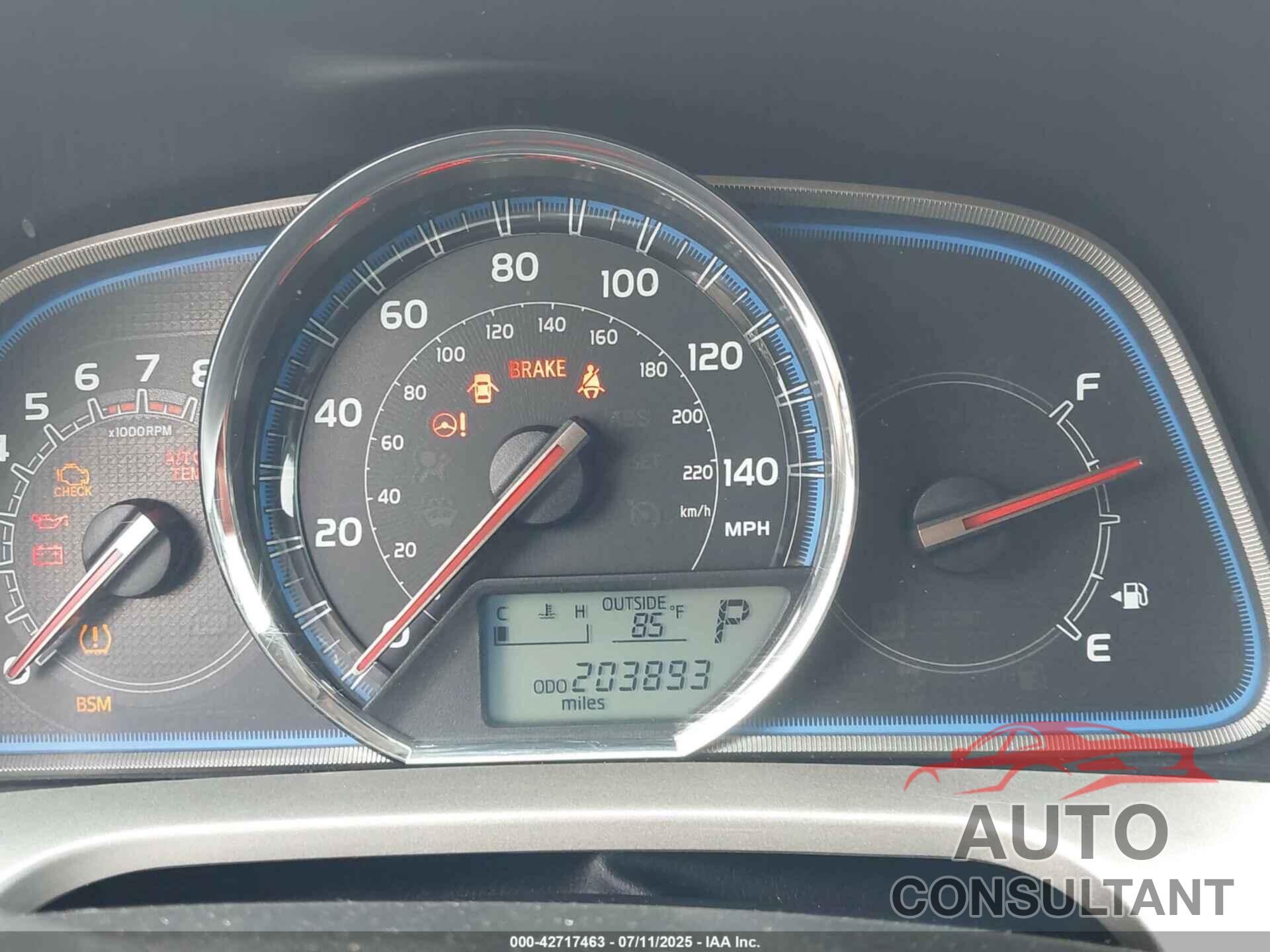 TOYOTA RAV4 2013 - 2T3DFREV4DW119695
