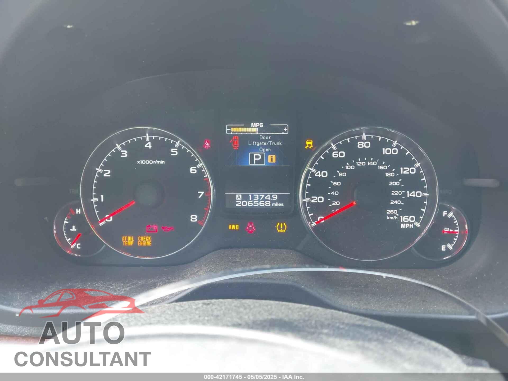 SUBARU OUTBACK 2014 - 4S4BRDMC5E2247533