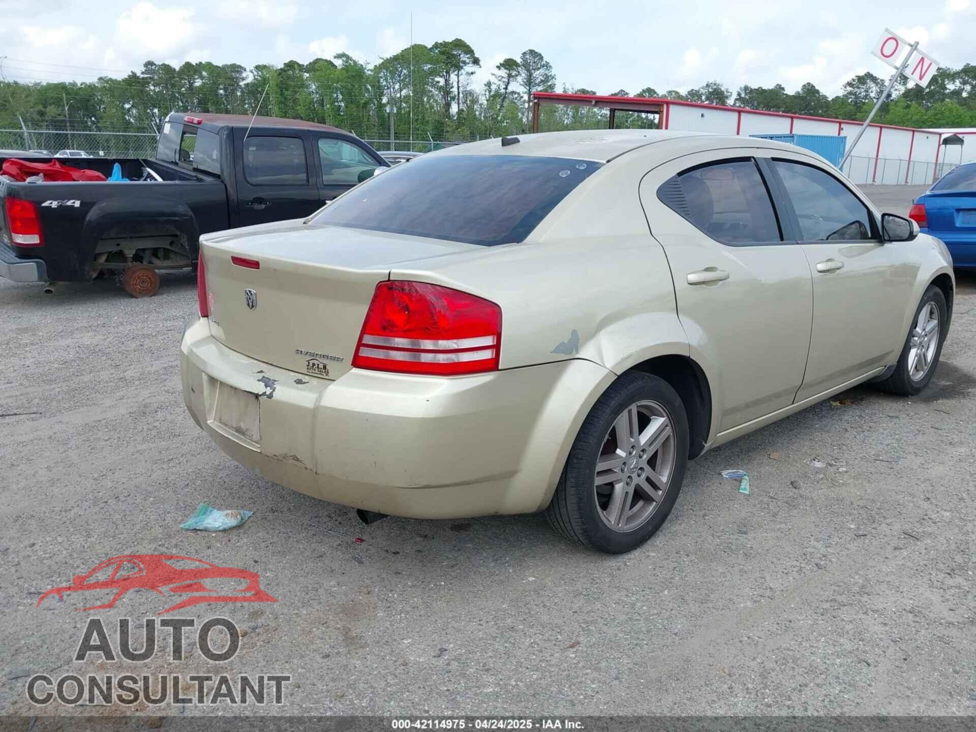 DODGE AVENGER 2010 - 1B3CC1FB6AN175619