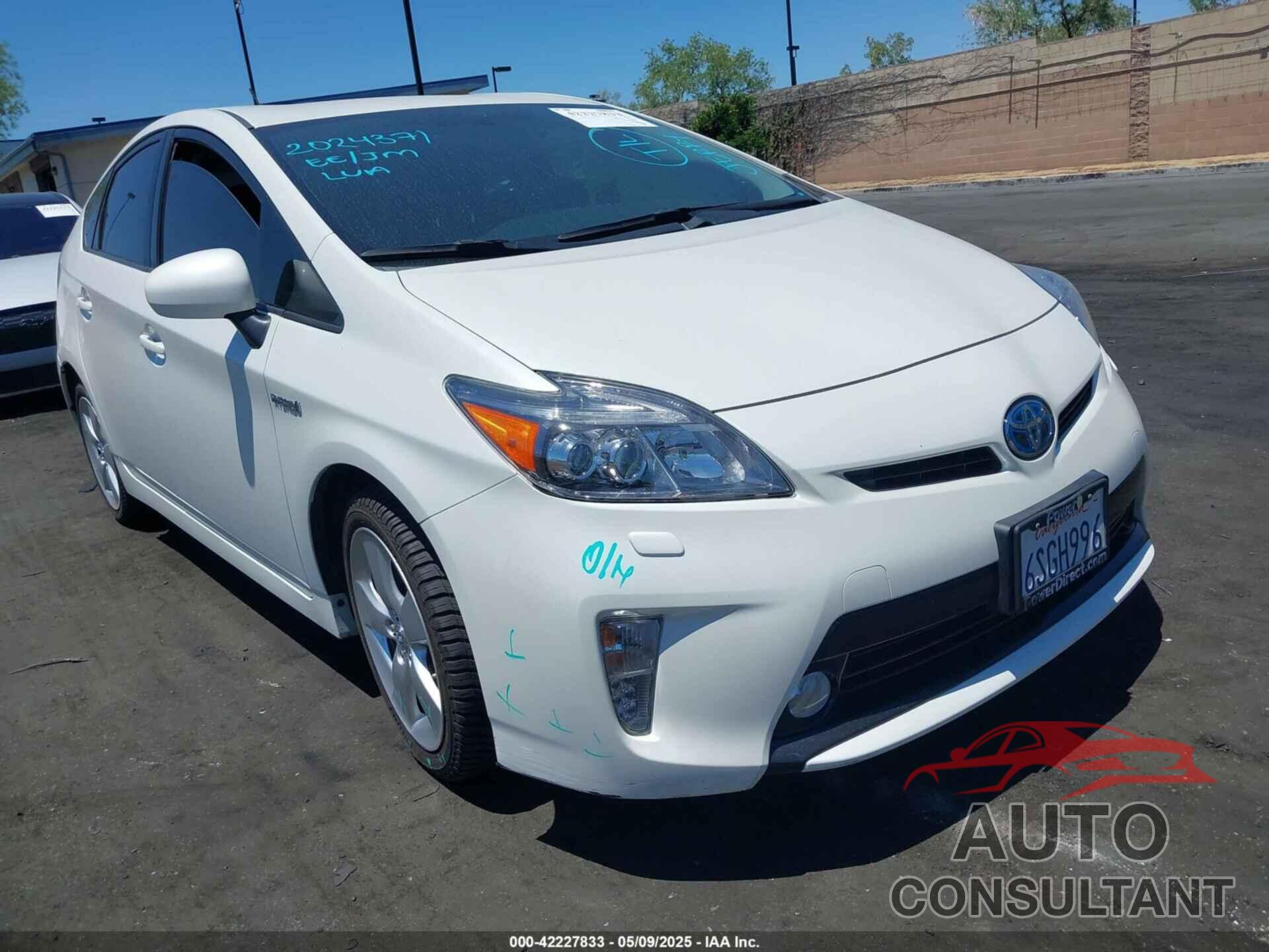 TOYOTA PRIUS 2012 - JTDKN3DU4C1518300