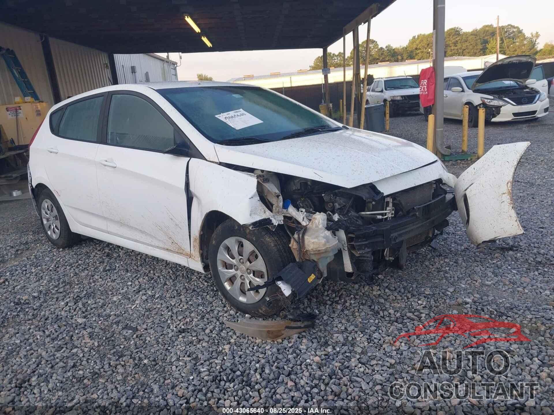 HYUNDAI ACCENT 2017 - KMHCT5AE9HU336404