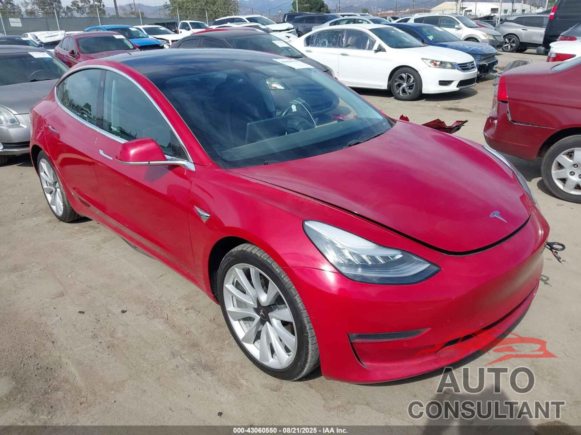 TESLA MODEL 3 2019 - 5YJ3E1EB6KF389617