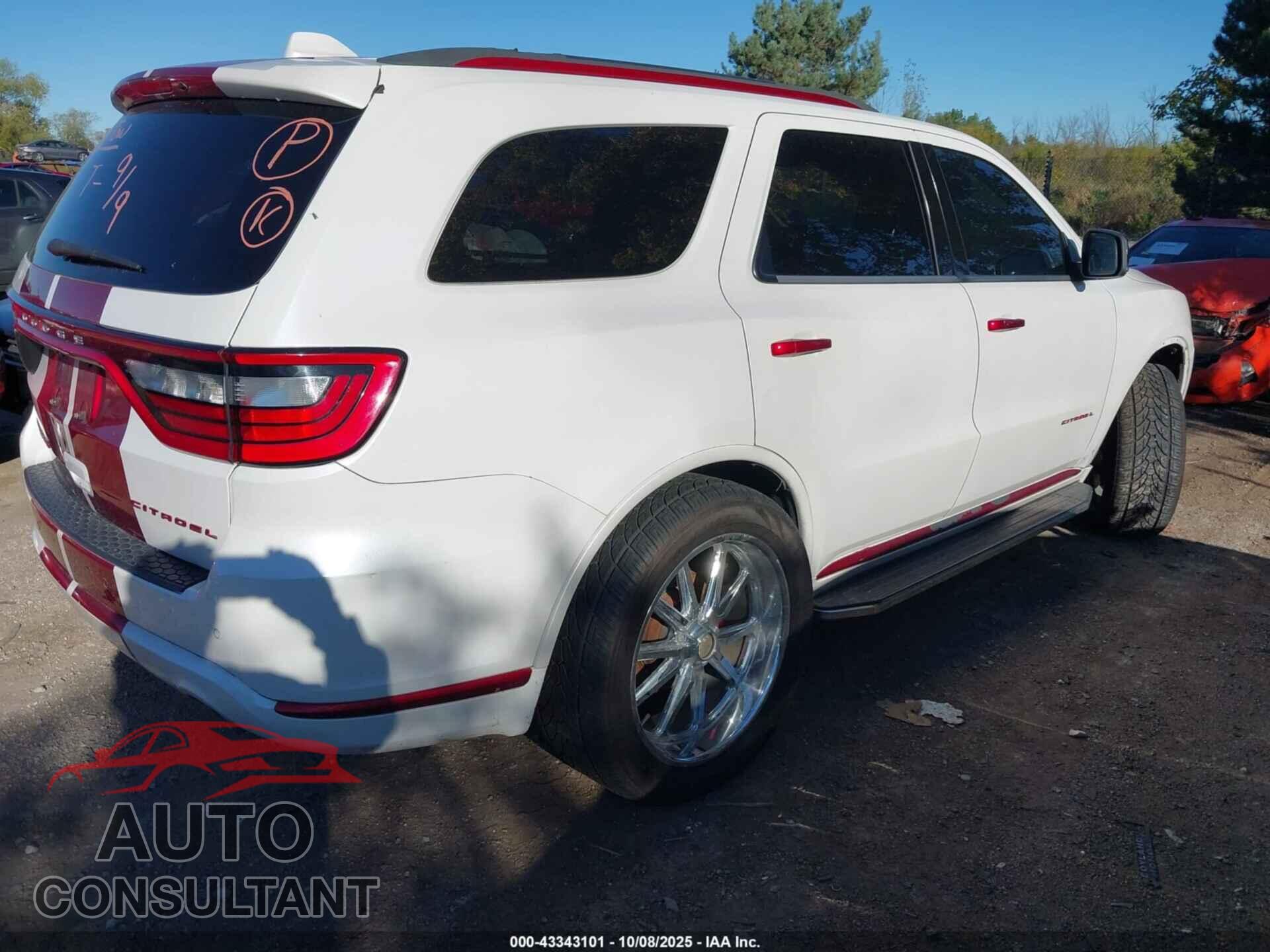 DODGE DURANGO 2017 - 1C4RDJEG6HC806667