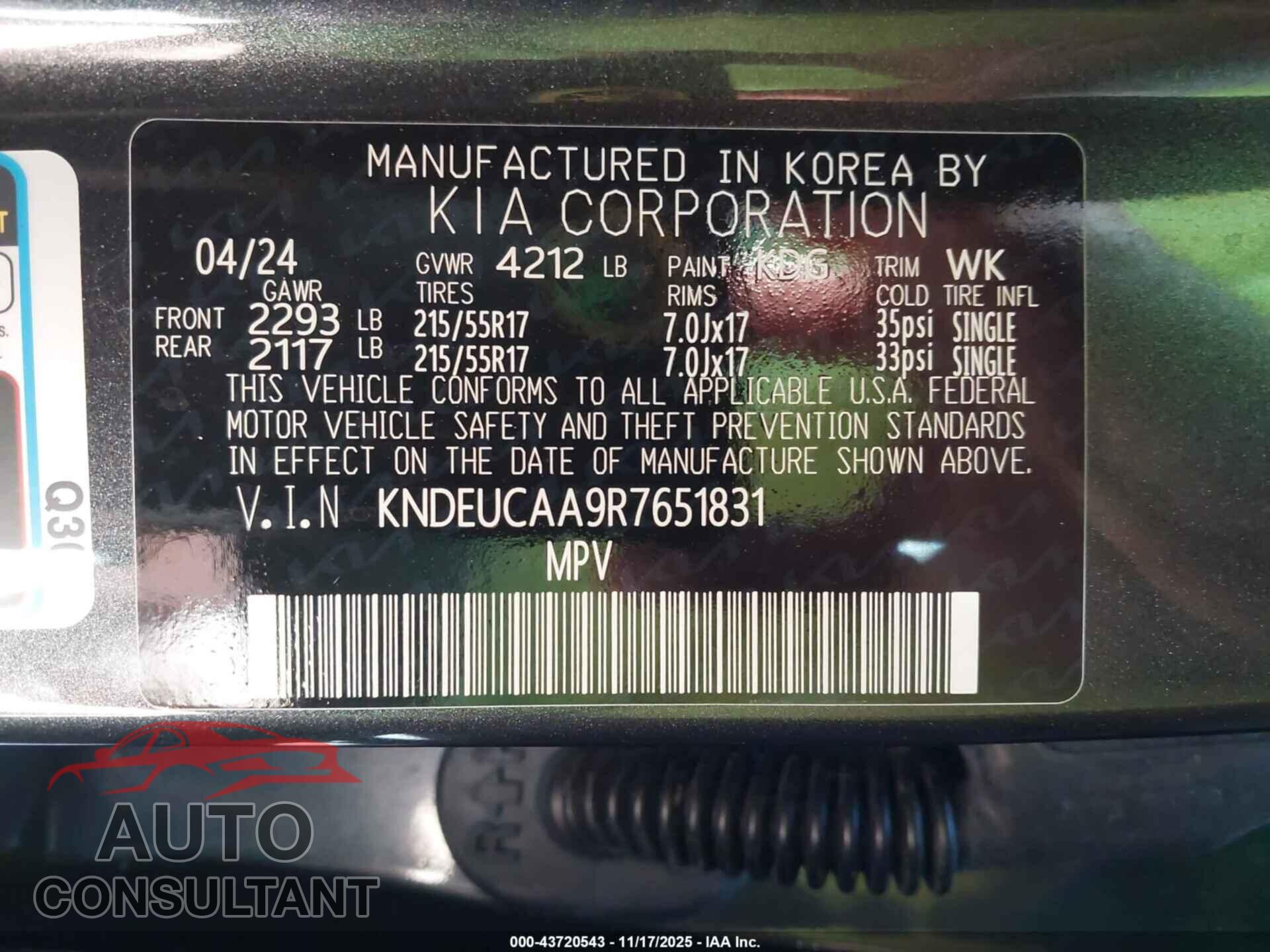 KIA SELTOS 2024 - KNDEUCAA9R7651831