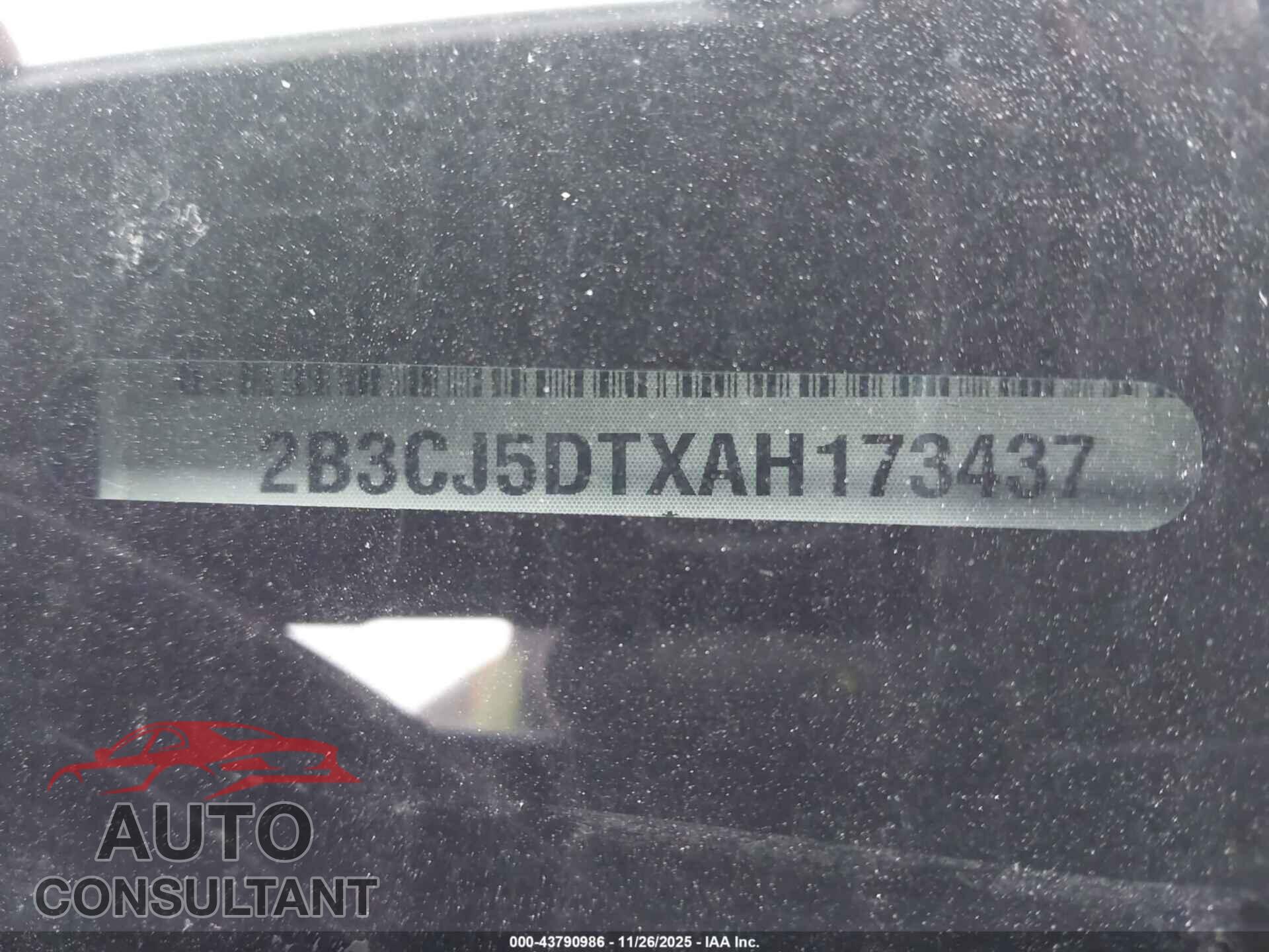 DODGE CHALLENGER 2010 - 2B3CJ5DTXAH173437