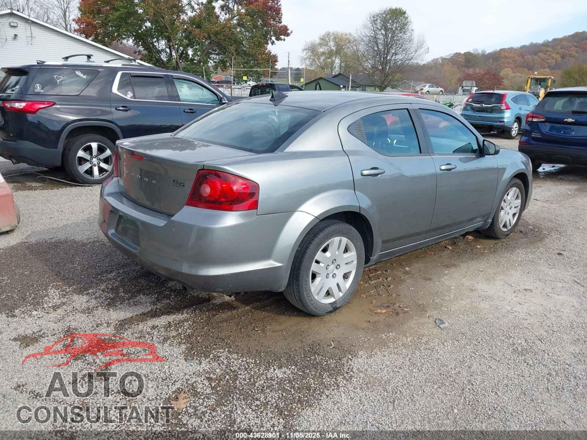 DODGE AVENGER 2013 - 1C3CDZAB5DN580848