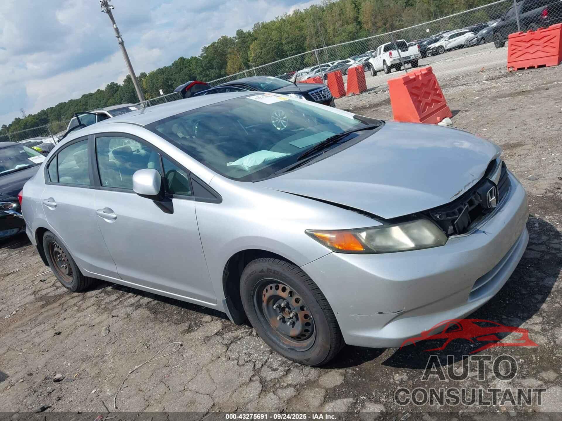 HONDA CIVIC 2012 - 19XFB2F55CE095377
