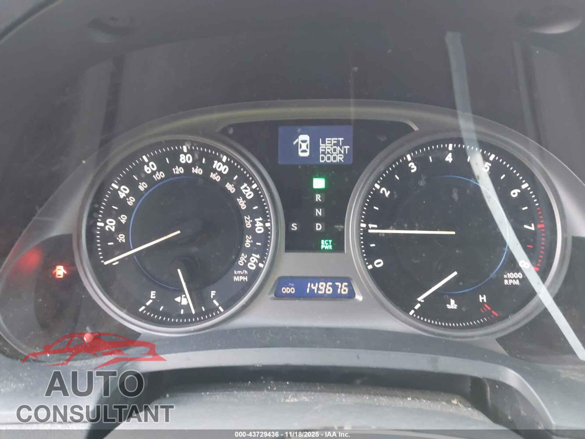 LEXUS IS 250 2010 - JTHCF5C27A2034771