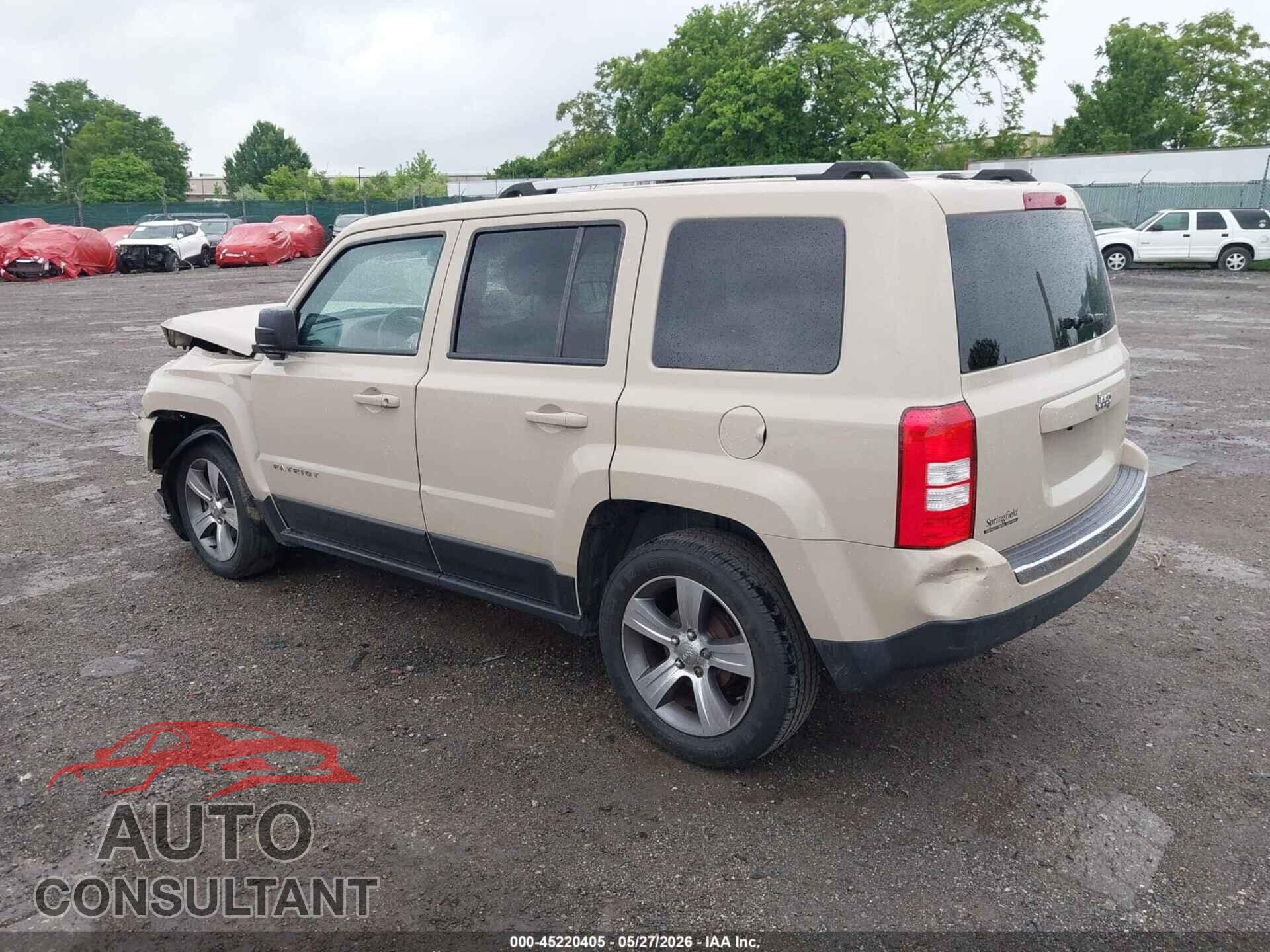 JEEP PATRIOT 2017 - 1C4NJPFA1HD187166