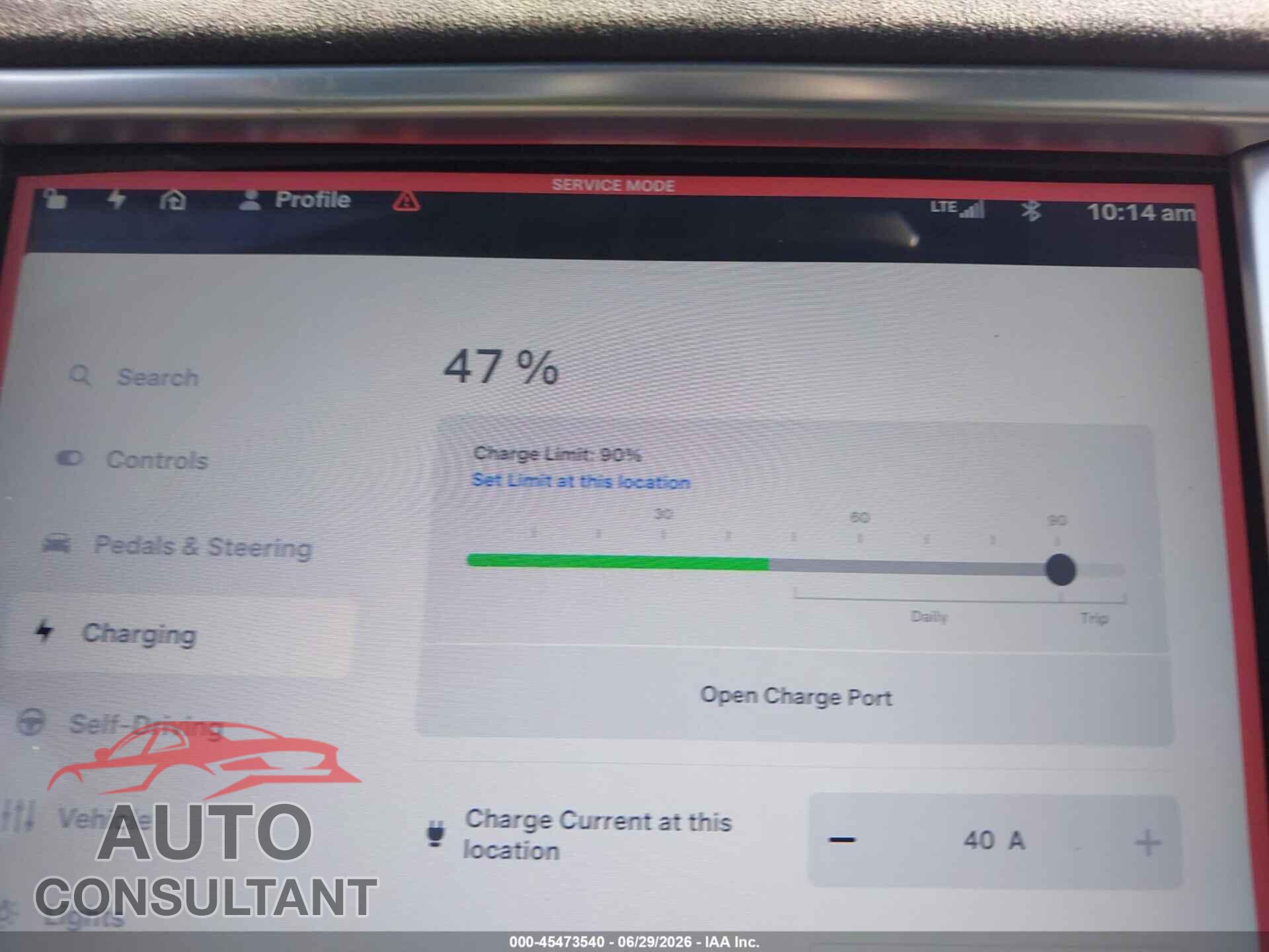 TESLA MODEL S 2015 - 5YJSA1H44FF097720