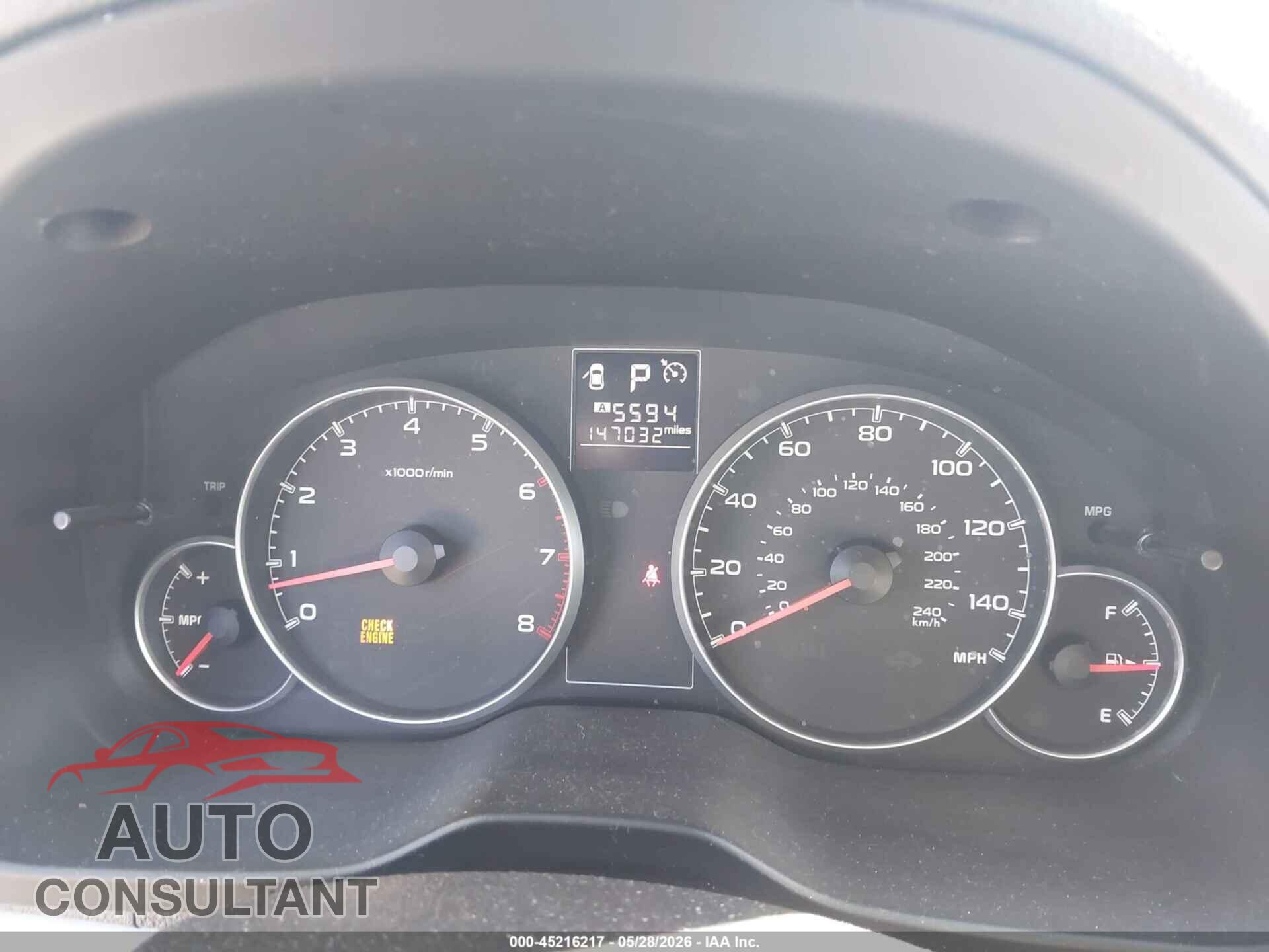 SUBARU OUTBACK 2014 - 4S4BRCCC8E3243000