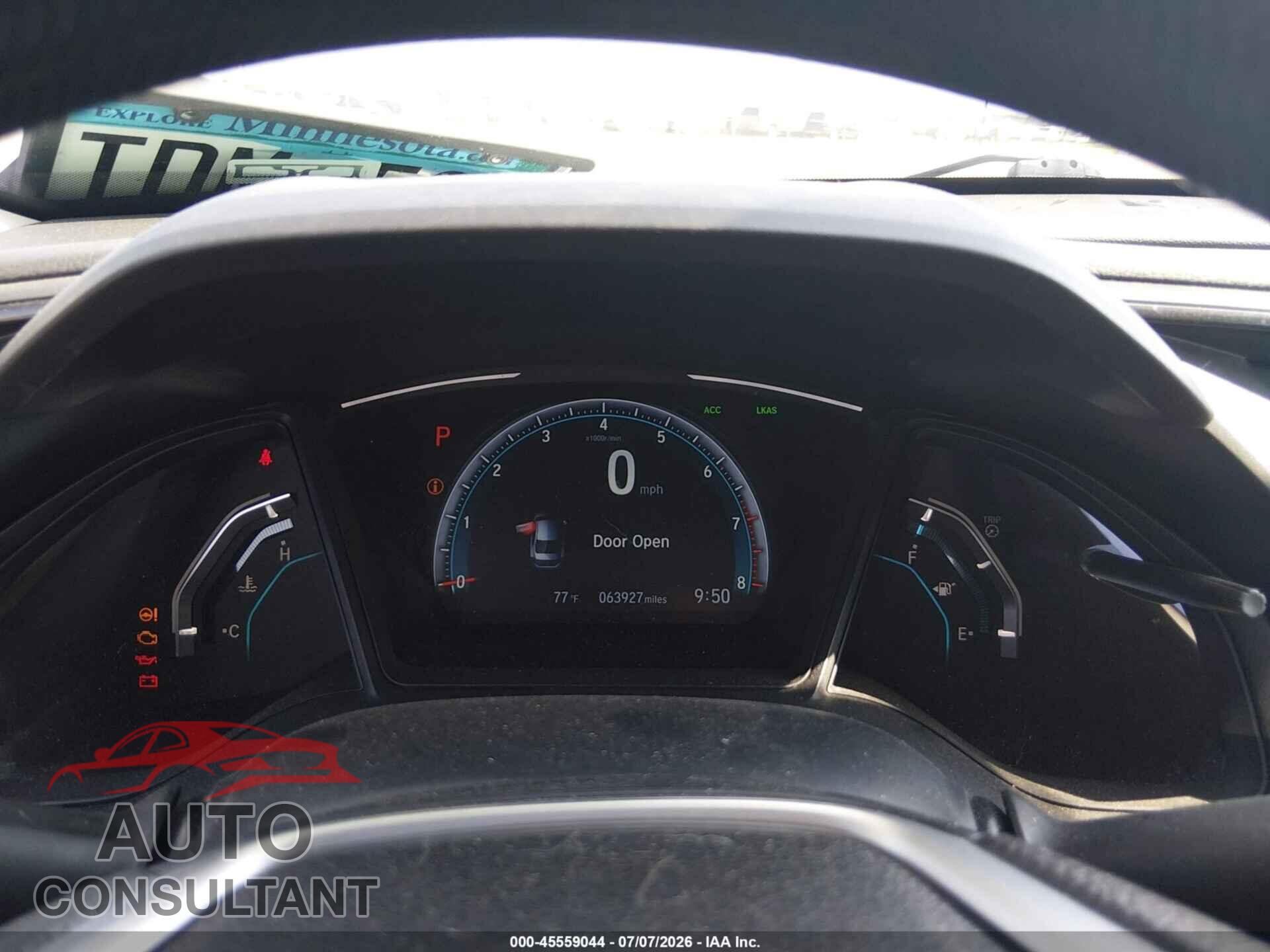 HONDA CIVIC 2019 - 19XFC2F68KE007720