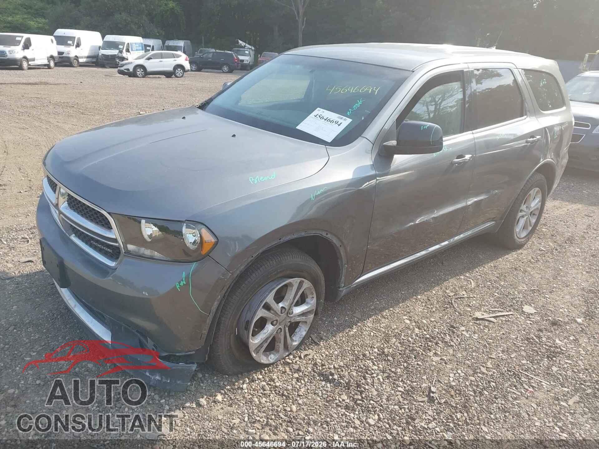 DODGE DURANGO 2012 - 1C4RDJAG3CC193230