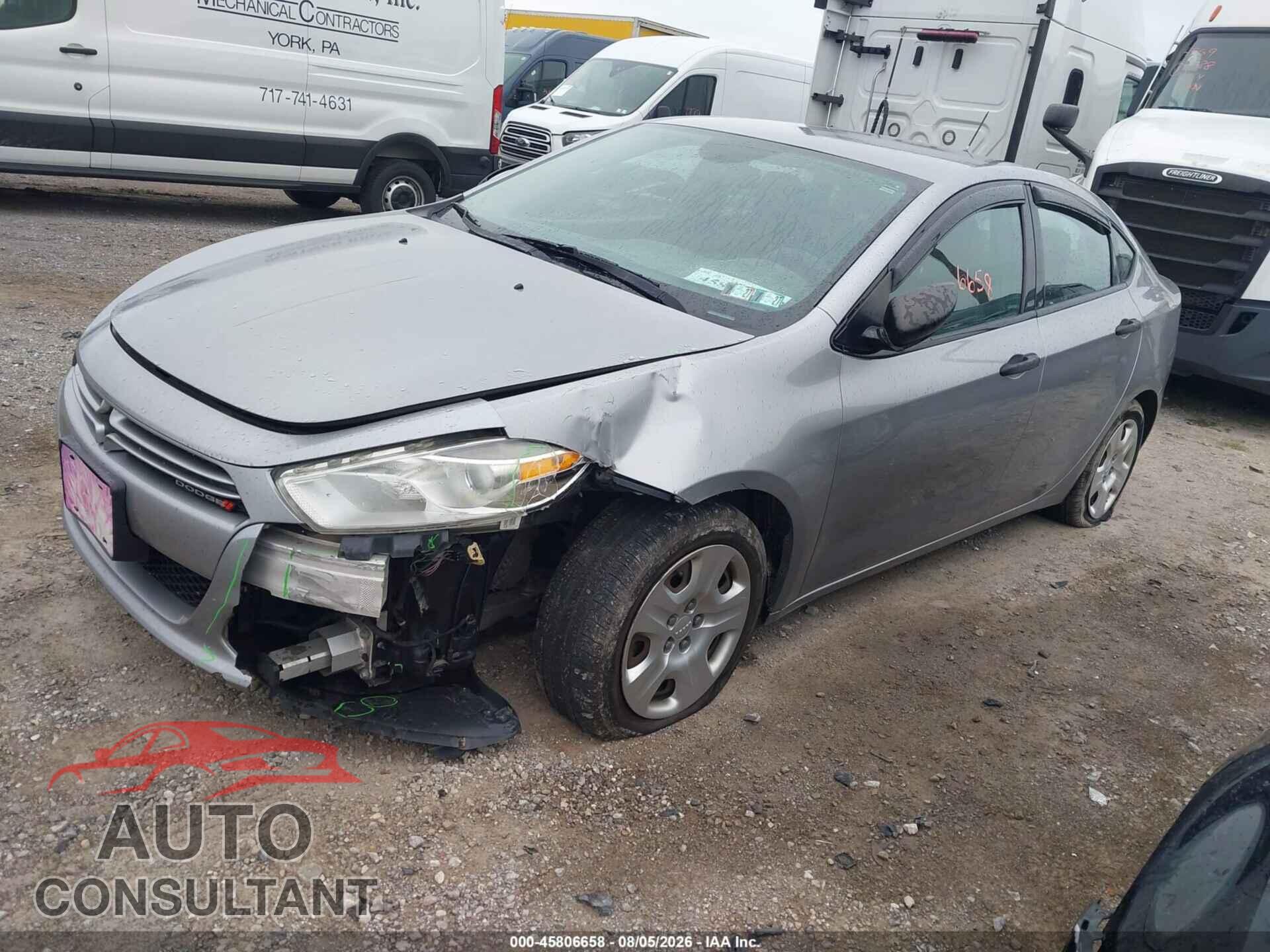 DODGE DART 2014 - 1C3CDFAA5ED916754