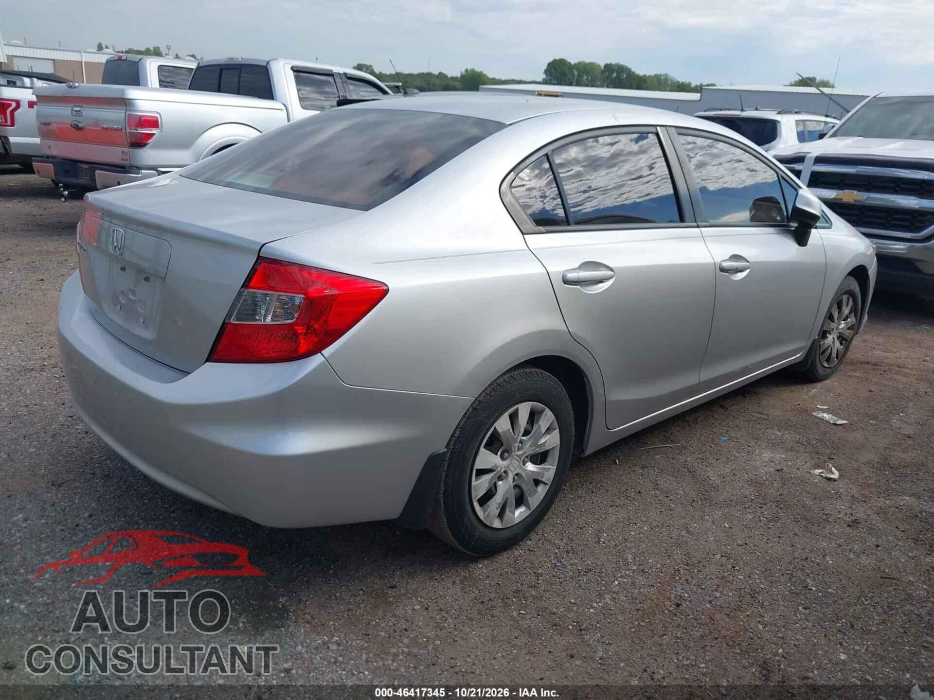 HONDA CIVIC 2012 - 19XFB2F53CE045285