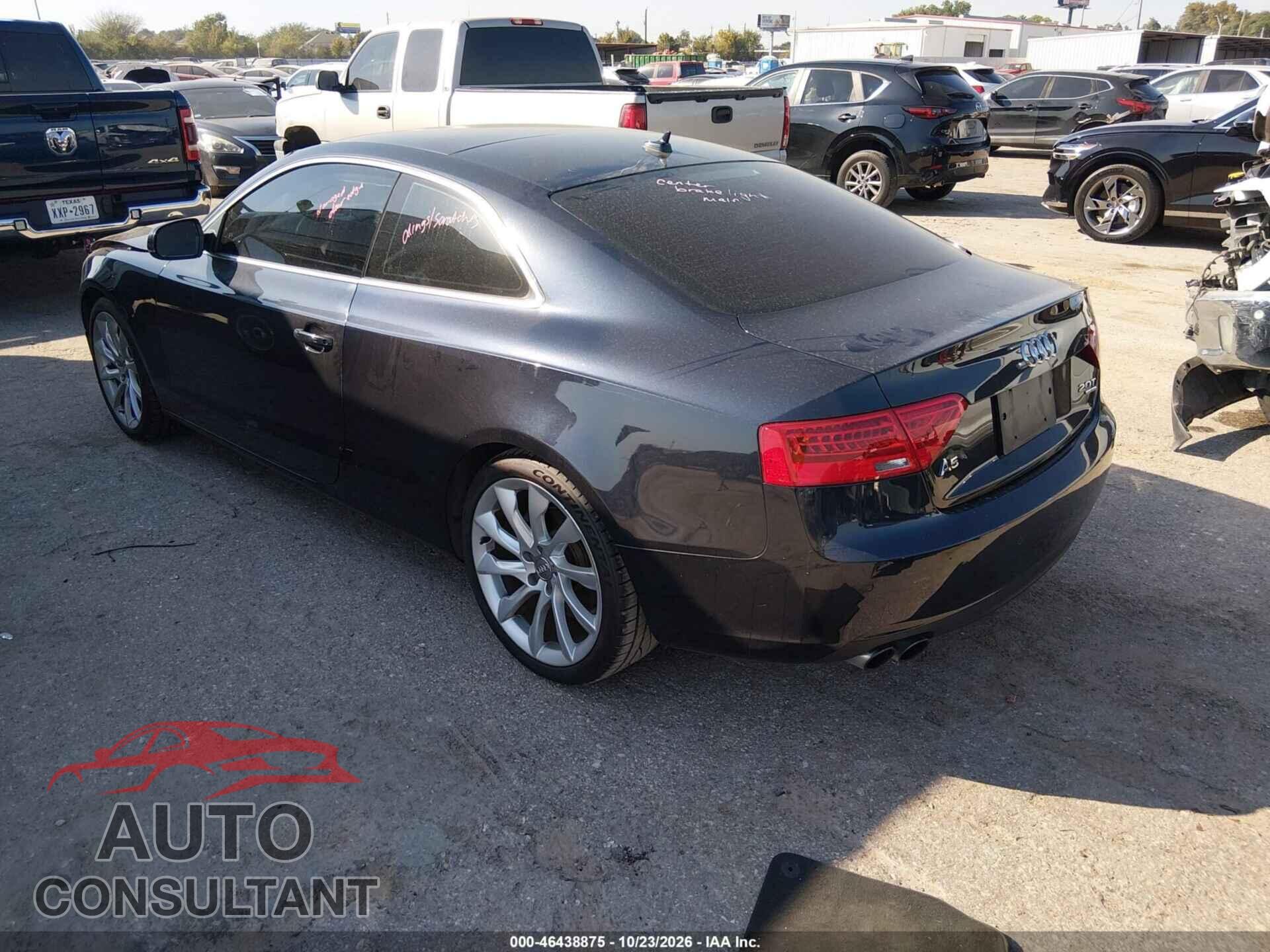 AUDI A5 2013 - WAULFAFR3DA031845