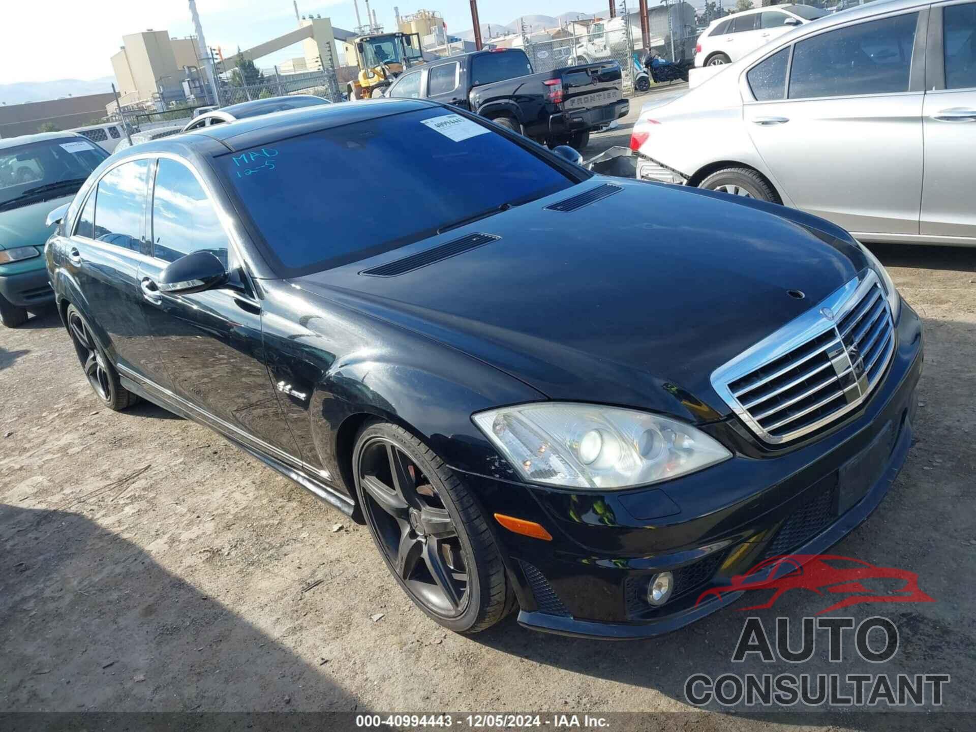 MERCEDES-BENZ S 63 AMG 2009 - WDDNG77X79A240396