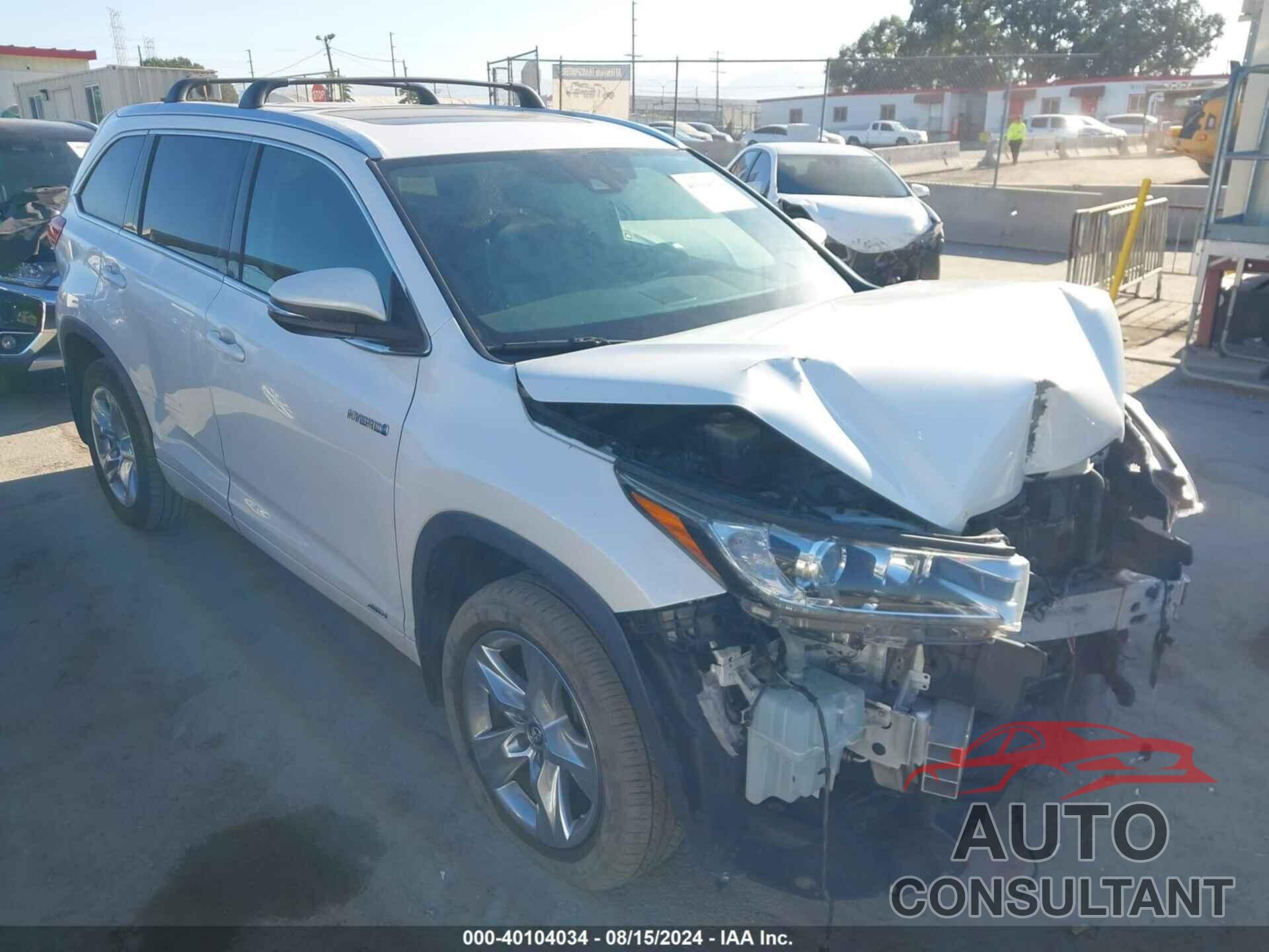 TOYOTA HIGHLANDER HYBRID 2018 - 5TDDGRFH6JS039205