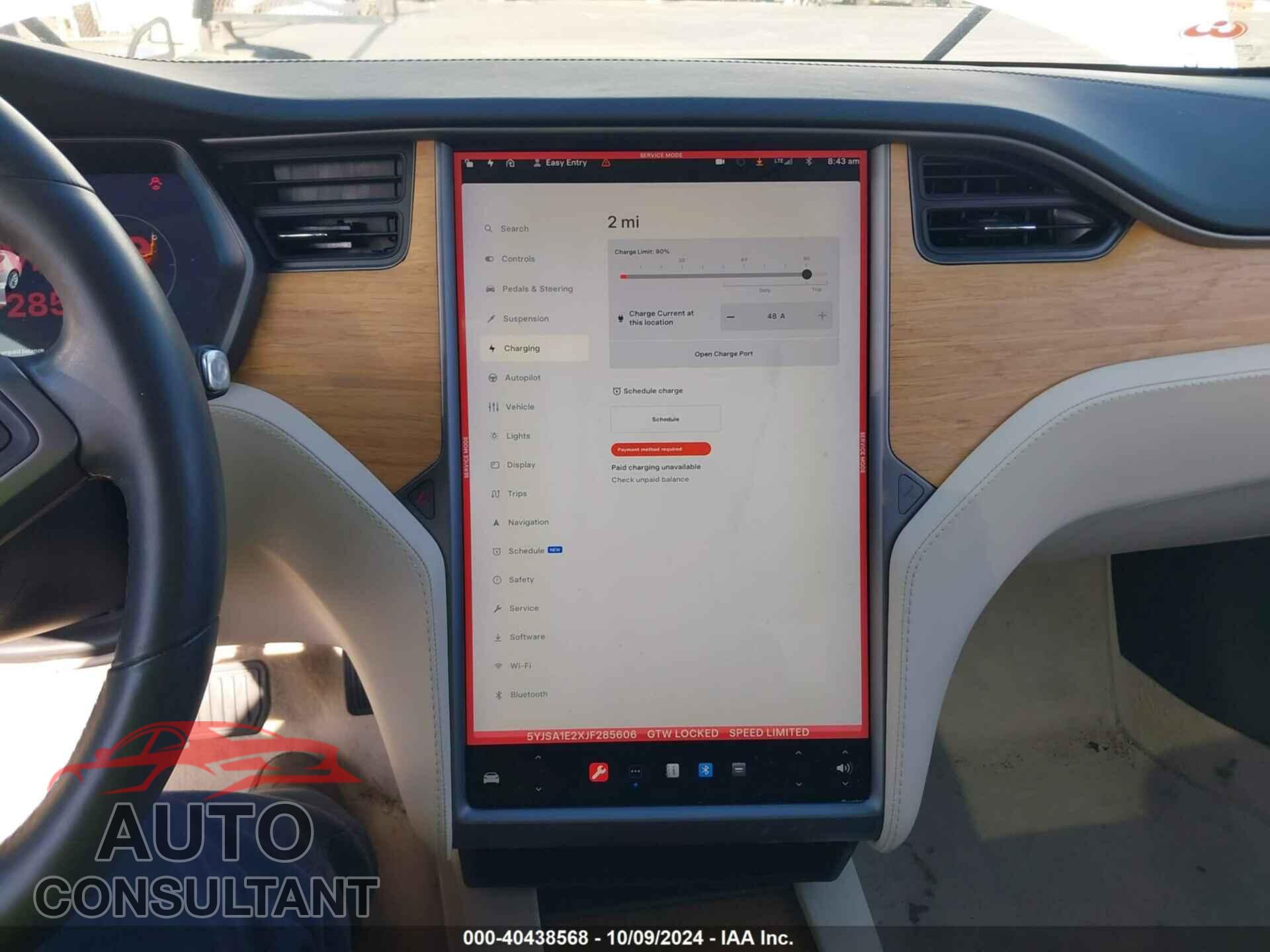 TESLA MODEL S 2018 - 5YJSA1E2XJF285606