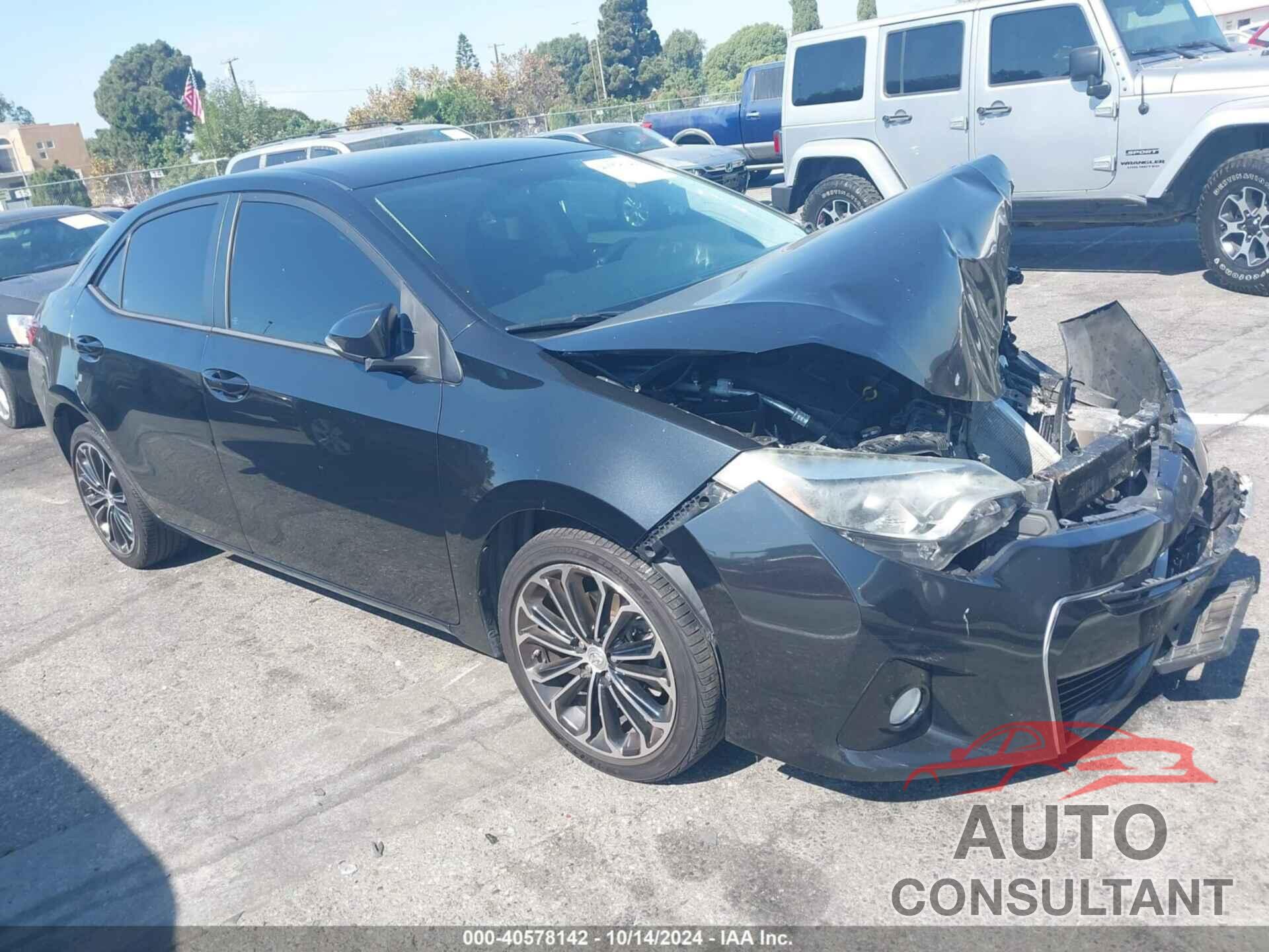 TOYOTA COROLLA 2016 - 2T1BURHE2GC615845