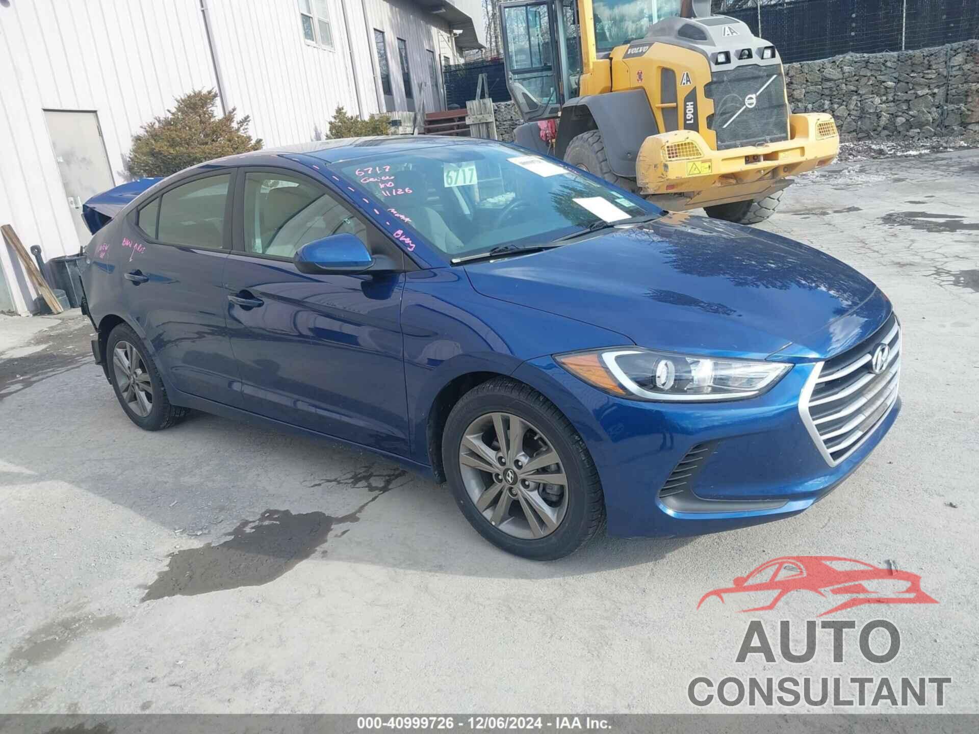 HYUNDAI ELANTRA 2018 - 5NPD84LF7JH332071