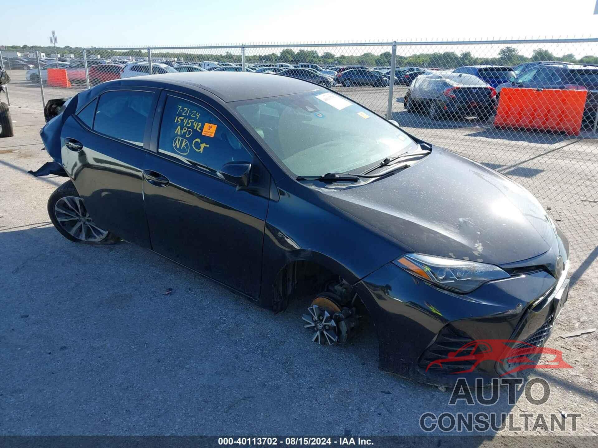 TOYOTA COROLLA 2019 - 5YFBURHE6KP860429