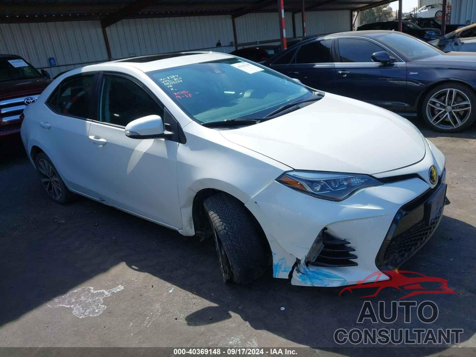 TOYOTA COROLLA 2019 - 5YFBURHEXKP860322