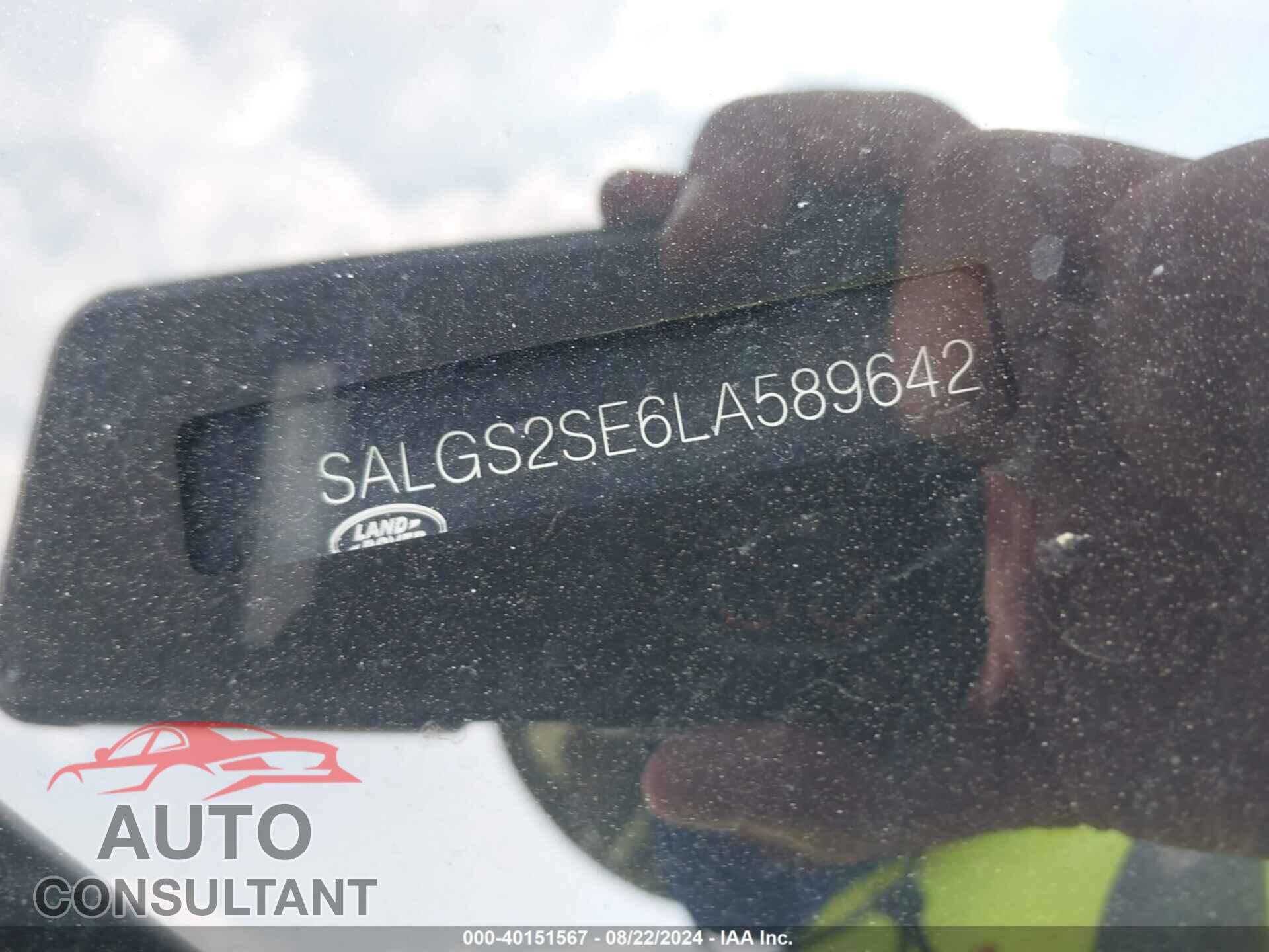 LAND ROVER RANGE ROVER 2020 - SALGS2SE6LA589642