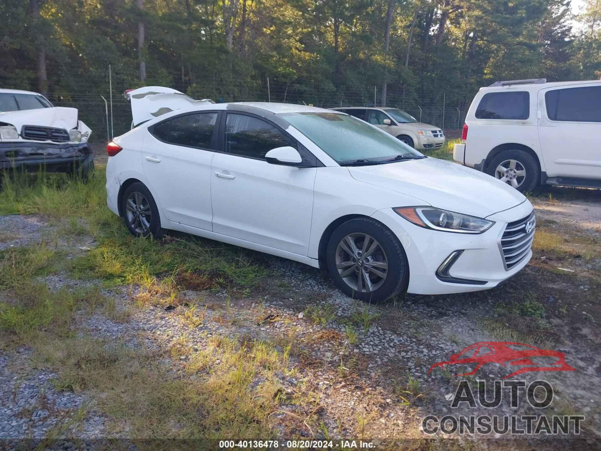 HYUNDAI ELANTRA 2017 - 5NPD84LF6HH105576