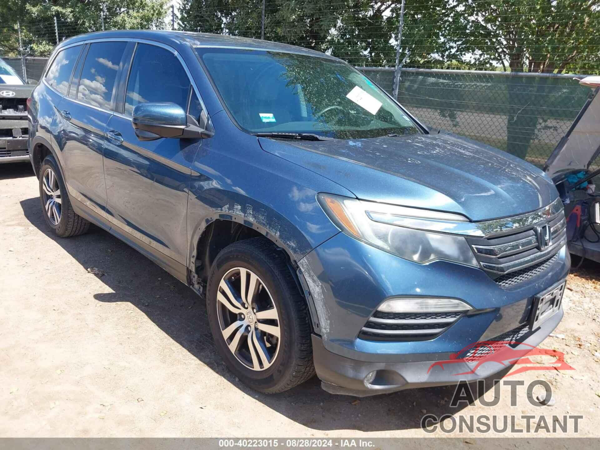 HONDA PILOT 2017 - 5FNYF5H51HB025548