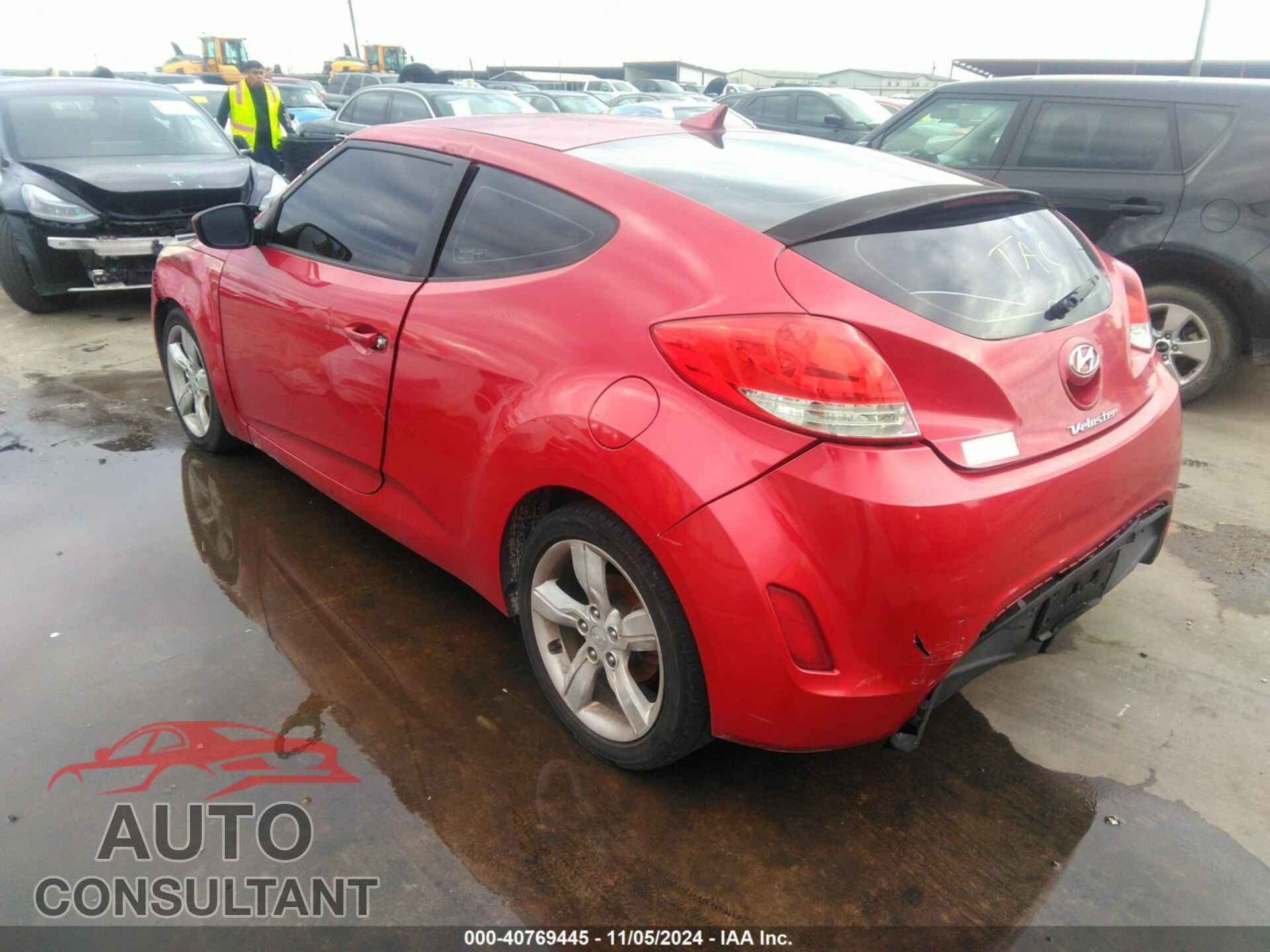 HYUNDAI VELOSTER 2013 - KMHTC6AD3DU145407
