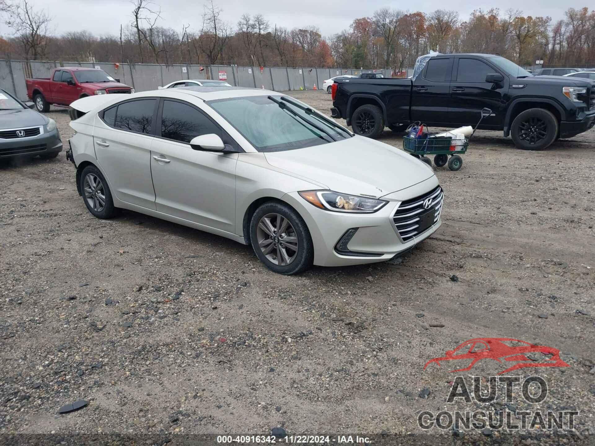 HYUNDAI ELANTRA 2017 - 5NPD84LFXHH202876