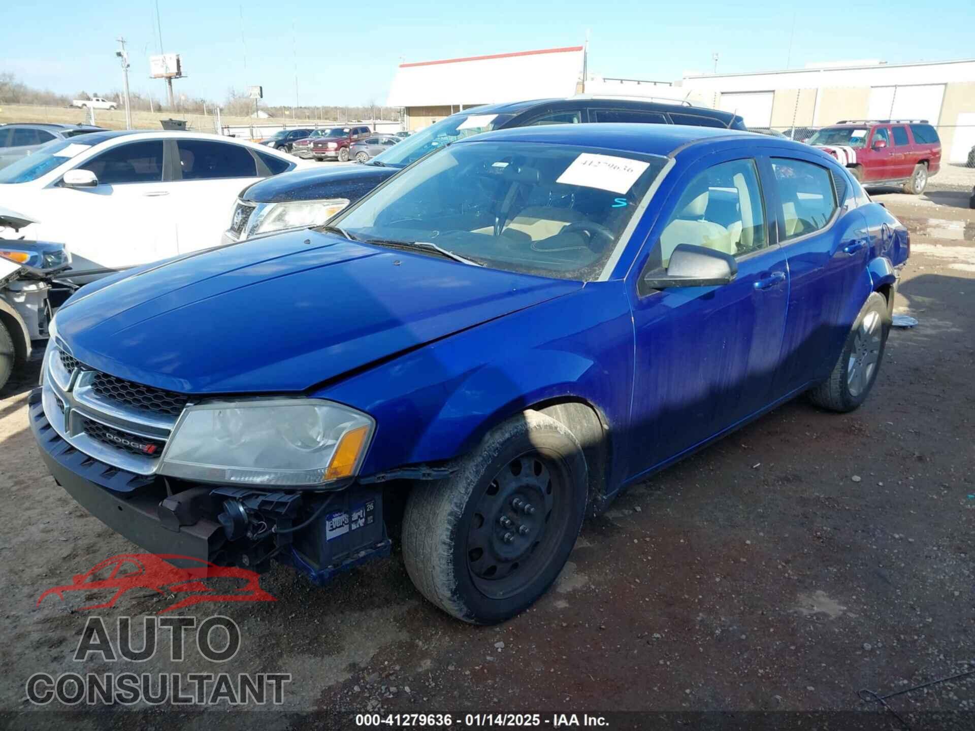 DODGE AVENGER 2013 - 1C3CDZAB0DN731305
