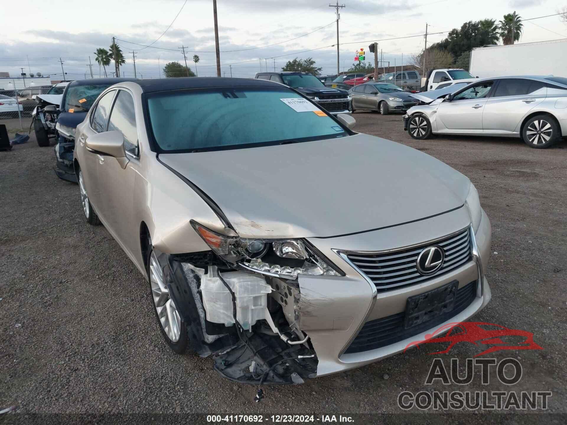 LEXUS ES 2013 - JTHBK1GG6D2000251