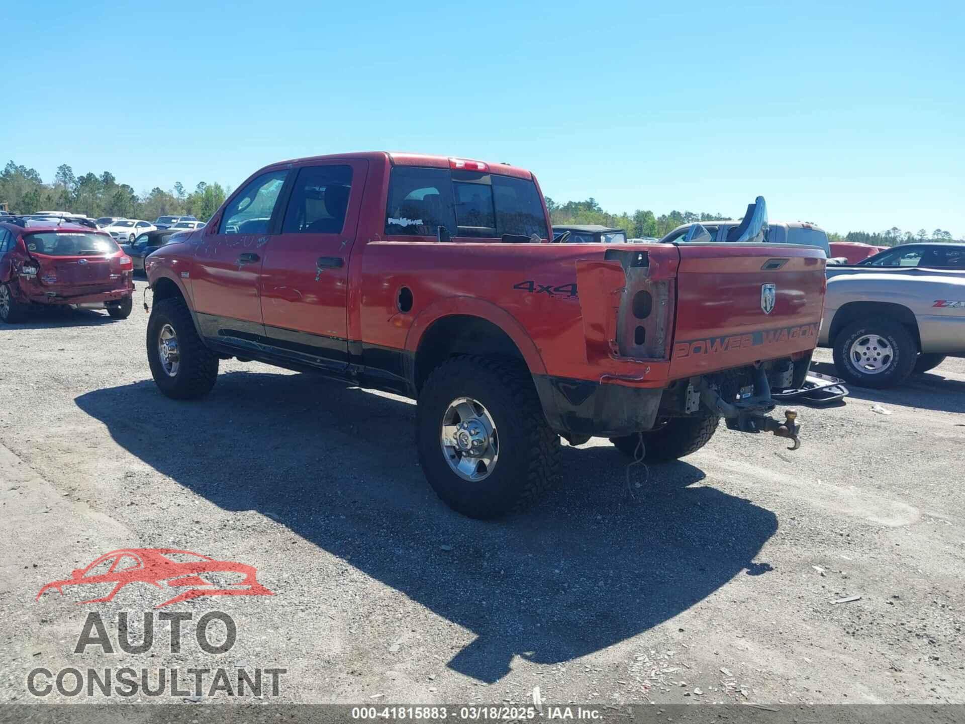 DODGE RAM 2500 2010 - 3D7TT2CT3AG146109