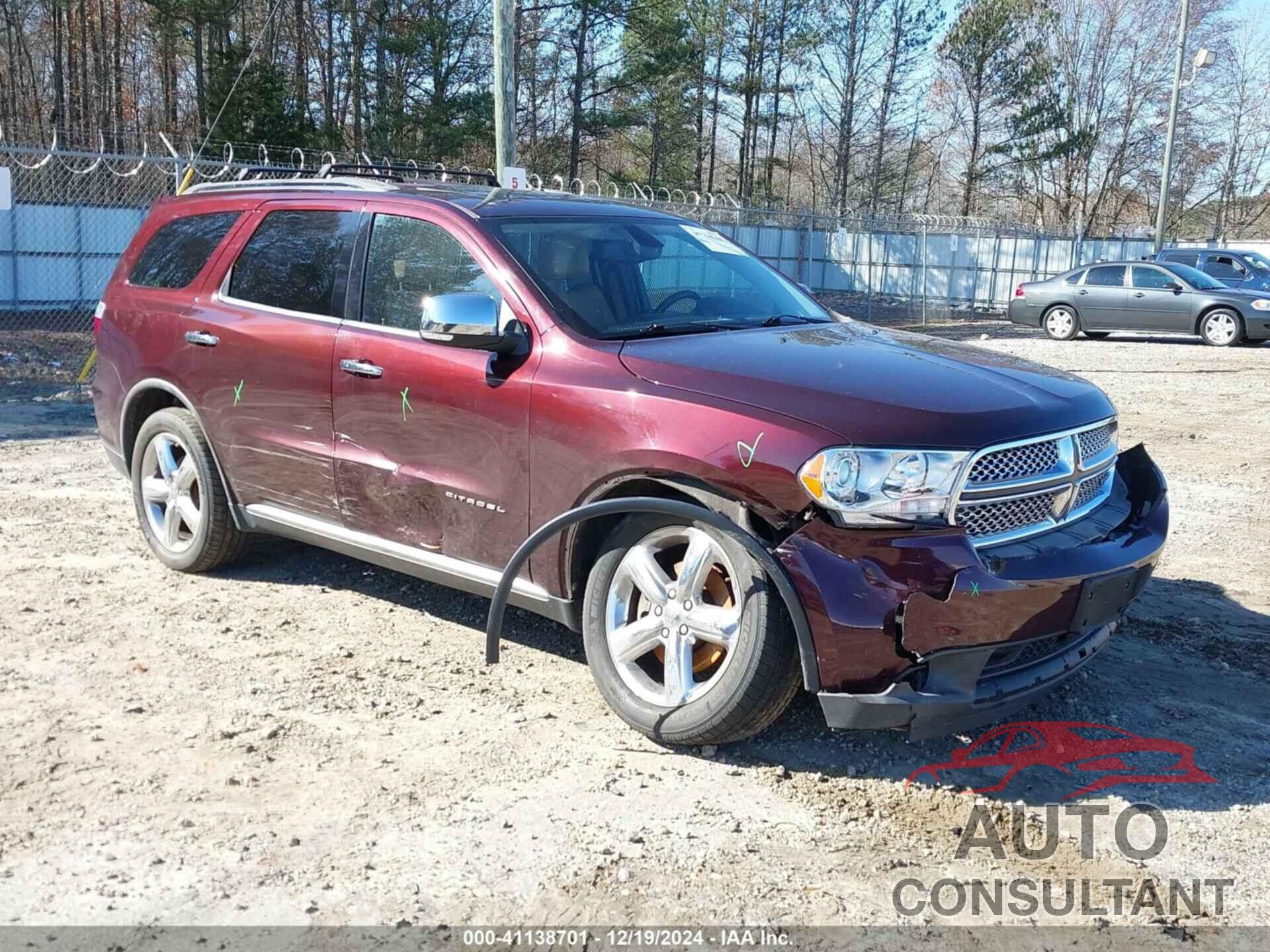 DODGE DURANGO 2012 - 1C4SDJETXCC192584