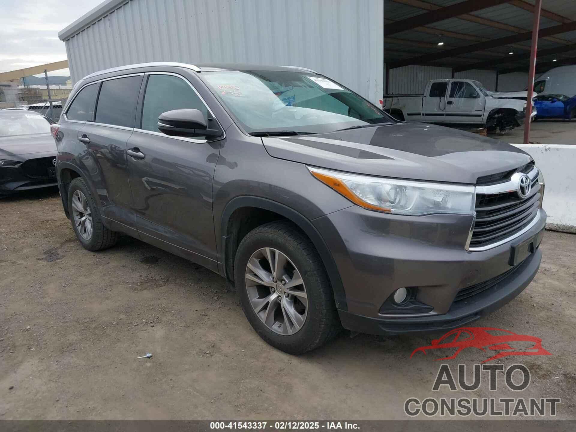TOYOTA HIGHLANDER 2015 - 5TDJKRFH2FS196349