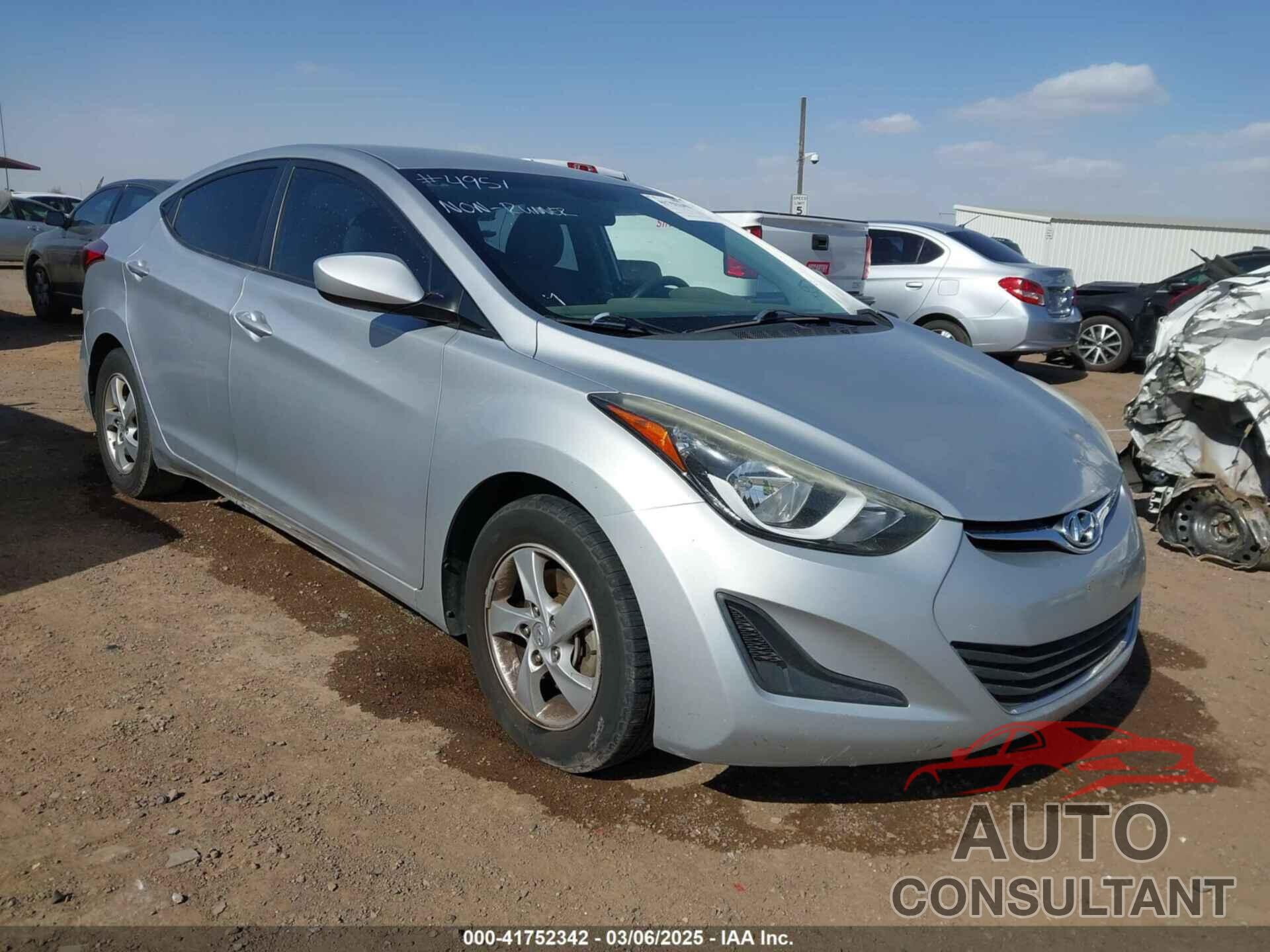 HYUNDAI ELANTRA 2014 - 5NPDH4AE1EH483956