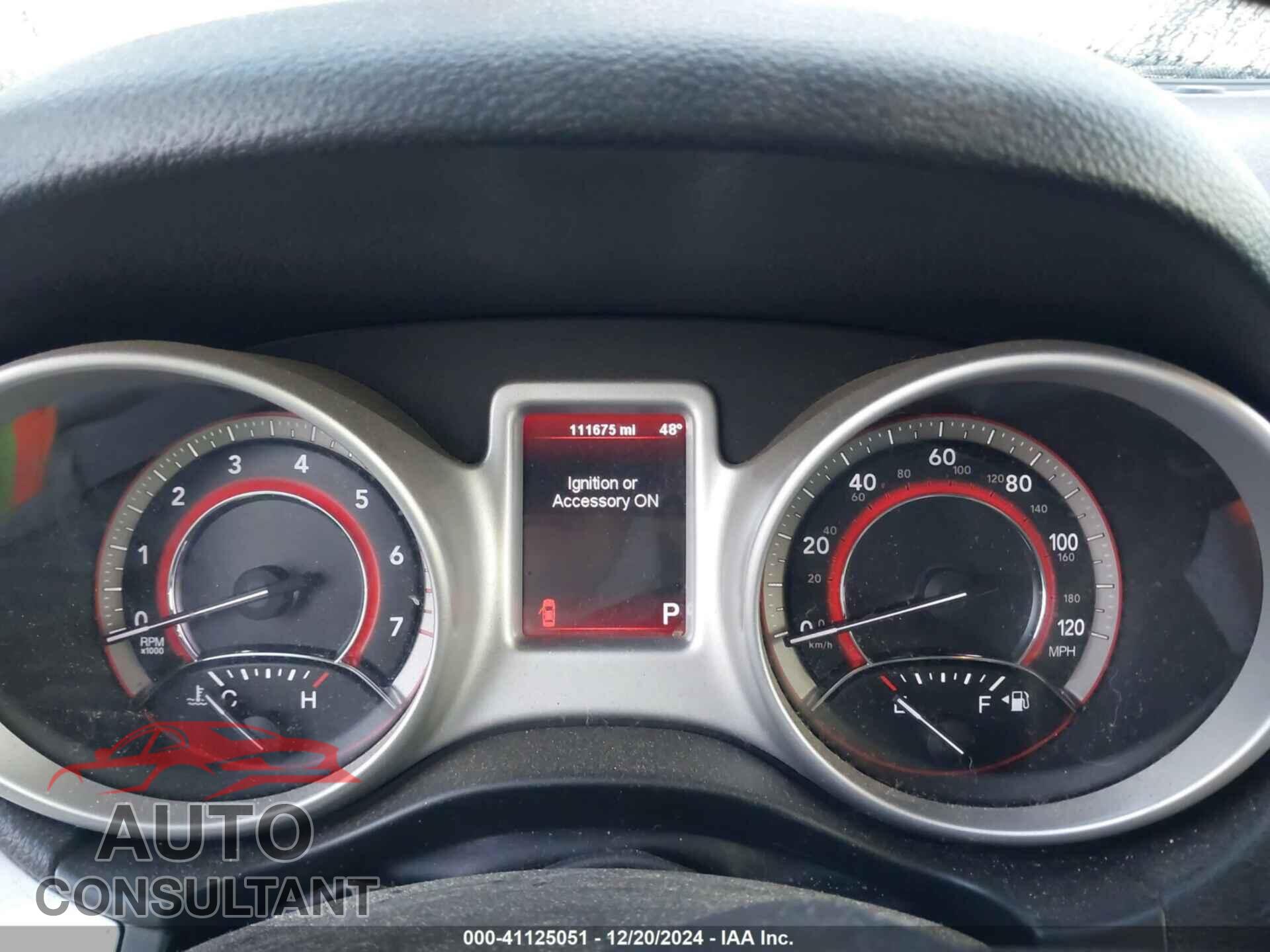 DODGE JOURNEY 2012 - 3C4PDCBG2CT132442